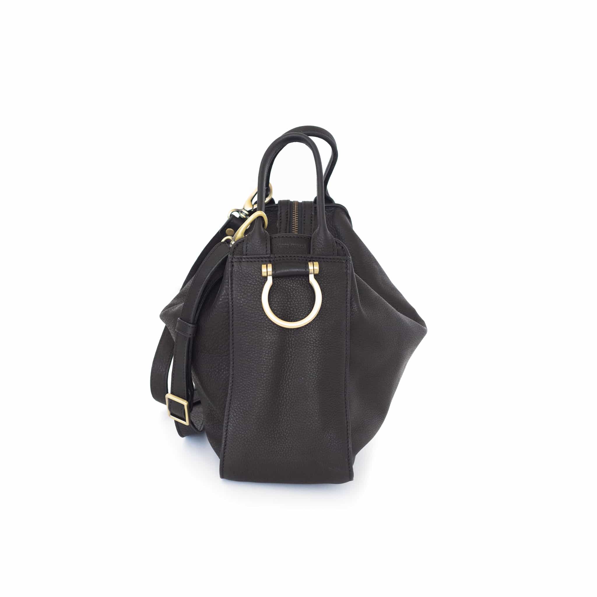 Glennon Crossbody - Black Raw Leather | Sapahn.