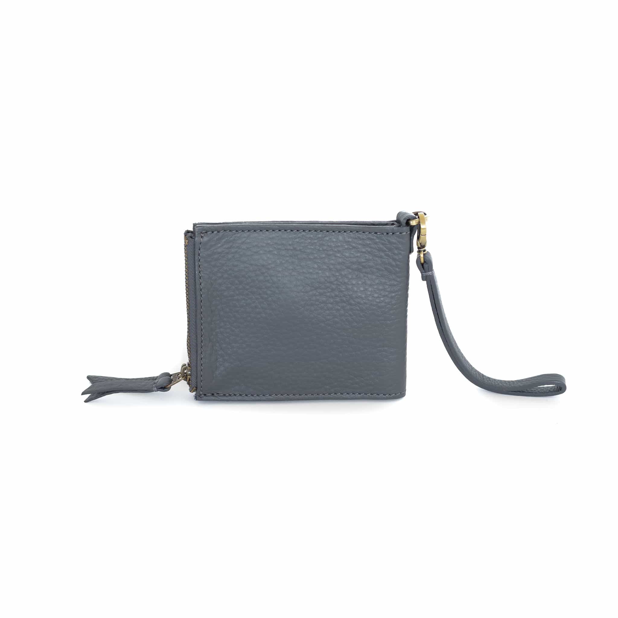 Noelle Wristlet - Stone Oil Leather | Sapahn.