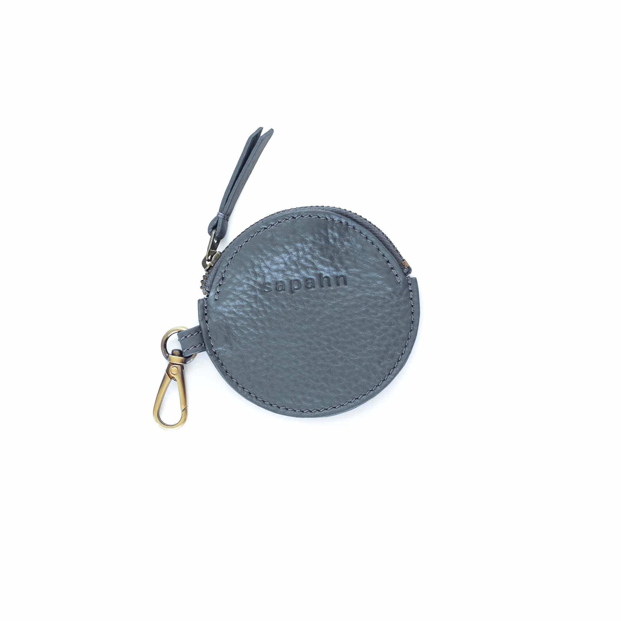 Rose Coin Purse - Stone Oil Leather | Sapahn.