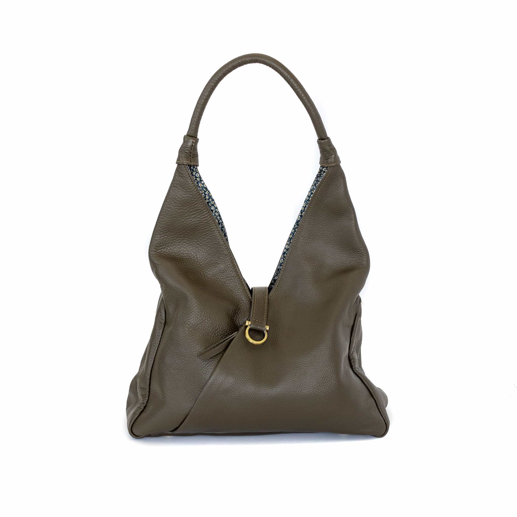 Sasha Shoulder Bag - Moss Oil Leather | Sapahn.