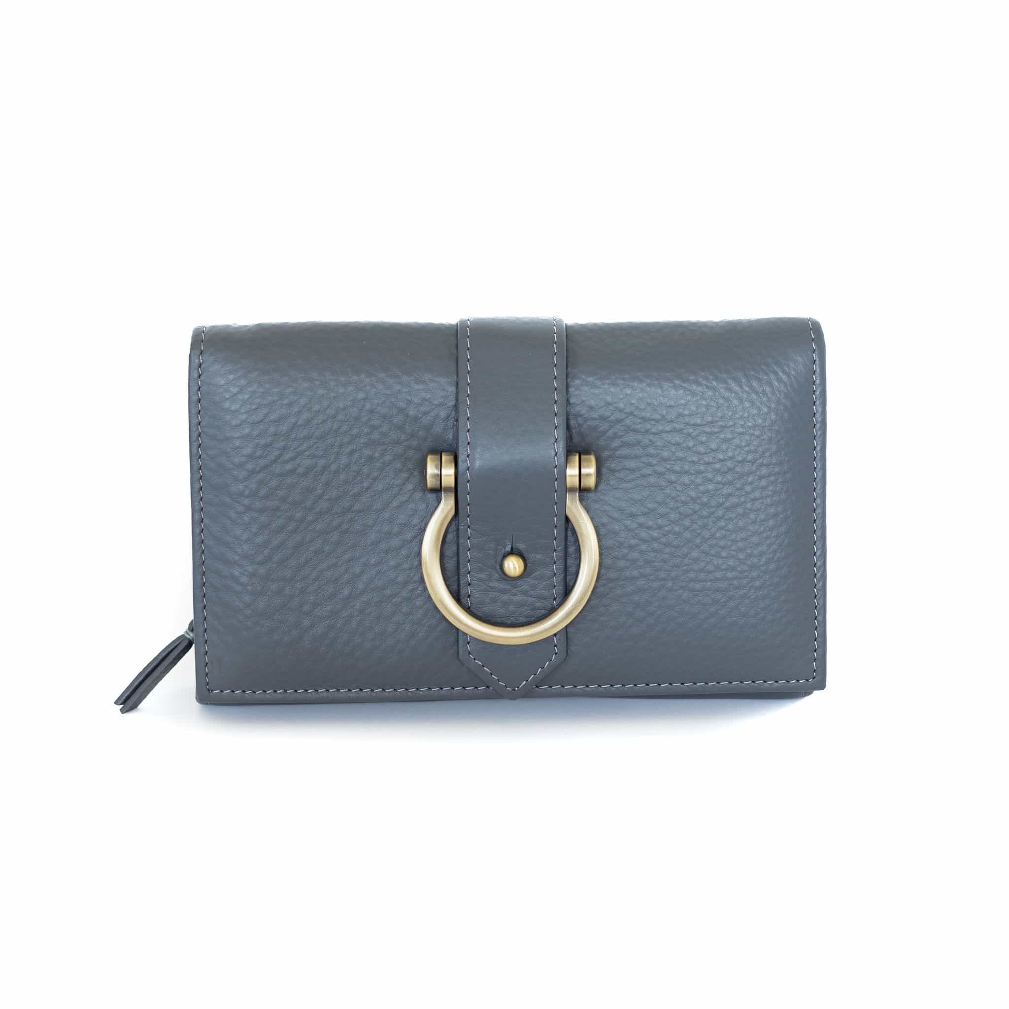 Retired Staney Crossbody - Stone Oil Leather | Sapahn.