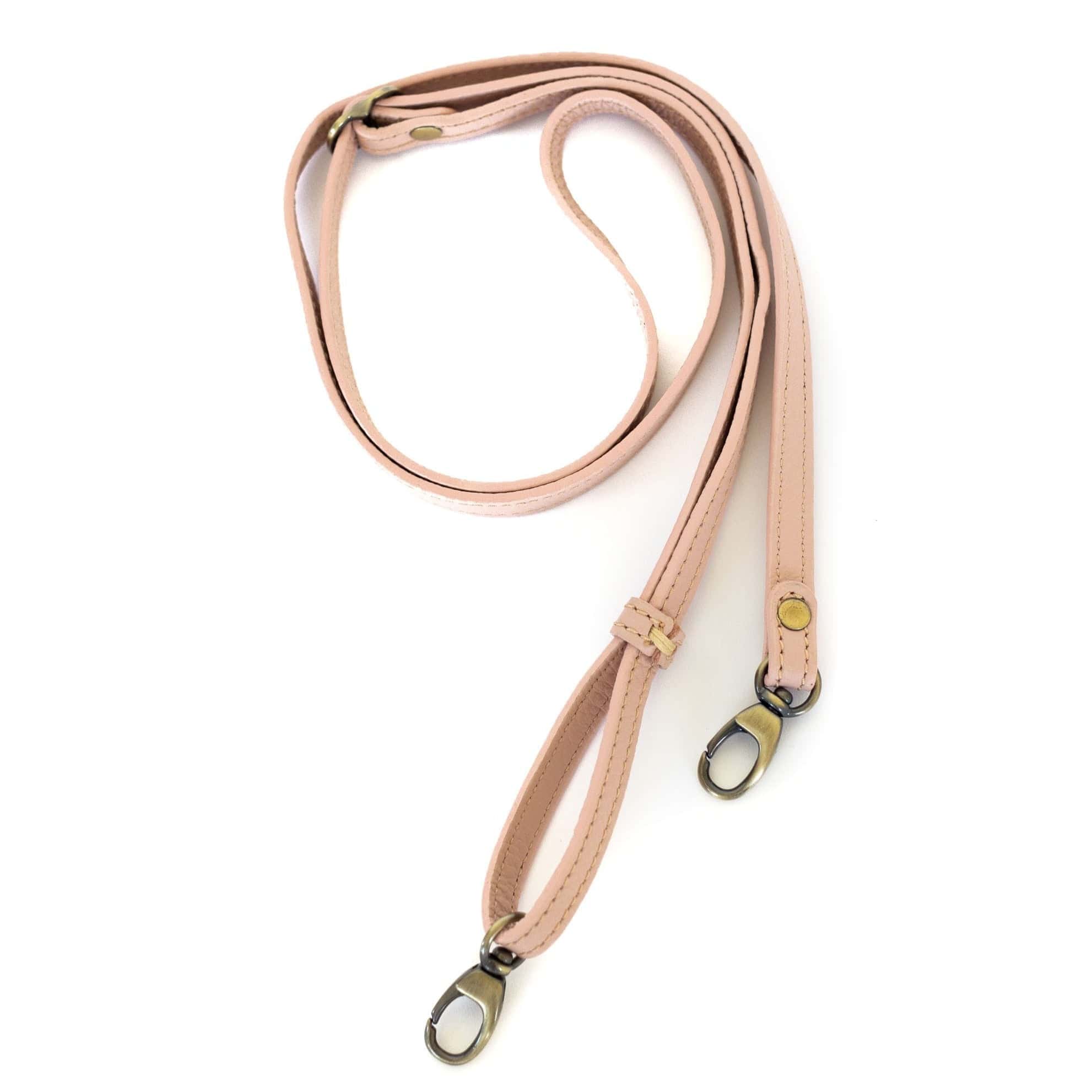 .5 Inch Crossbody Strap - Blush Oil Leather | Sapahn.
