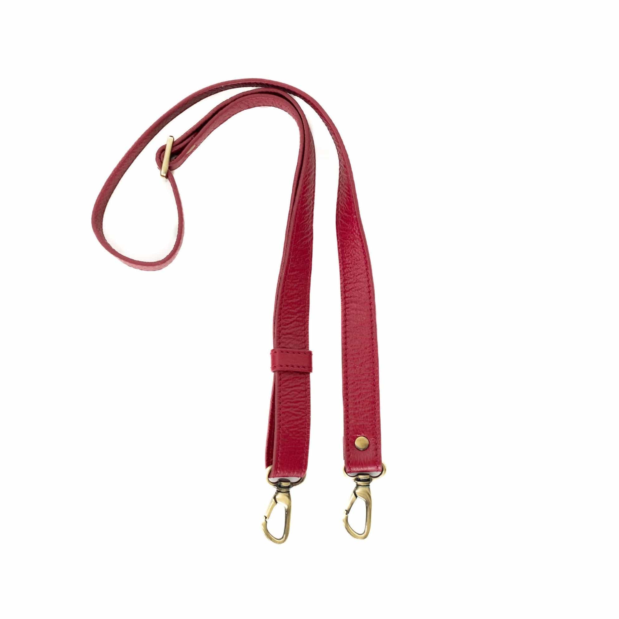 1 Inch Crossbody Strap - Ruby Pink Oil Leather | Sapahn.