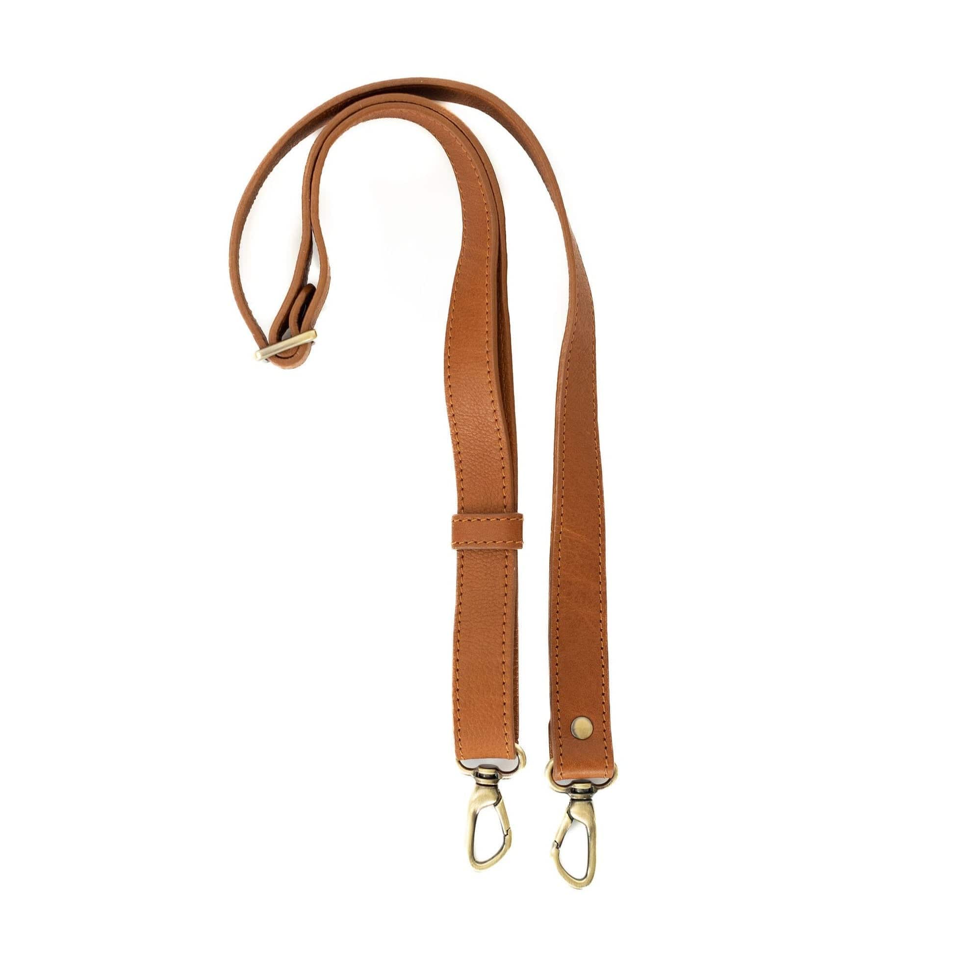 1 Inch Crossbody Strap - Whisky Raw Leather | Sapahn.
