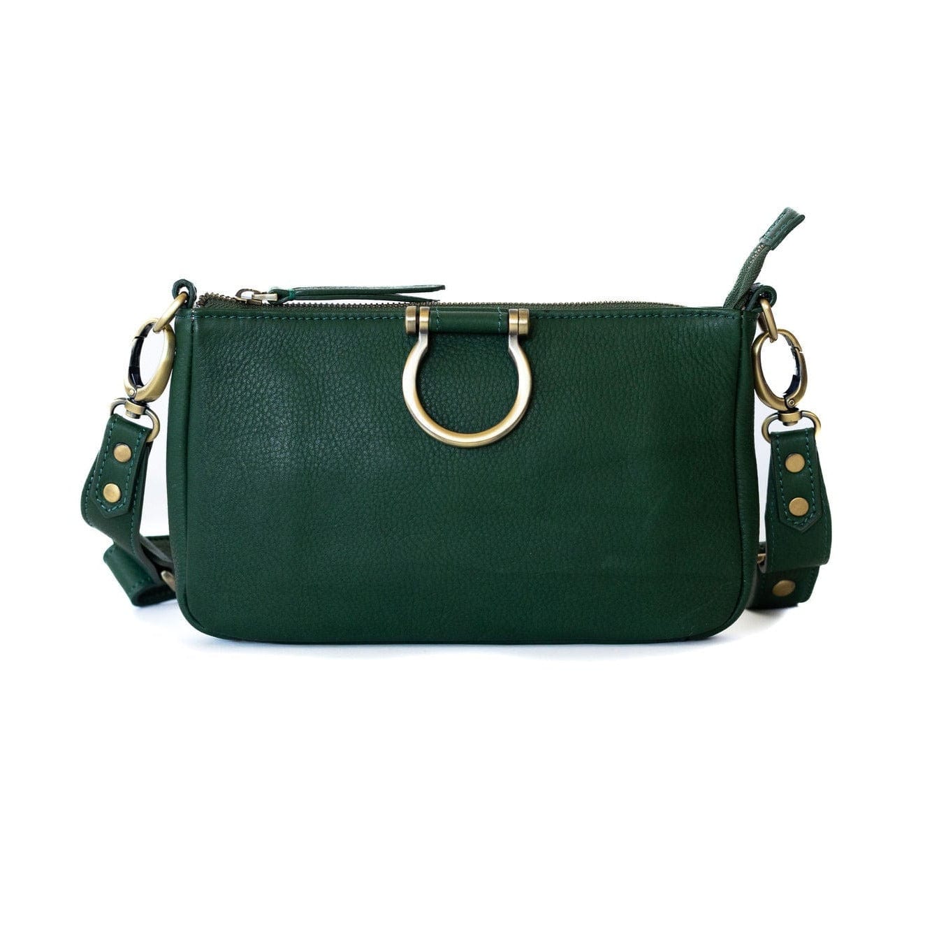 Ada Crossbody - Kelly Green Raw Leather | Sapahn.