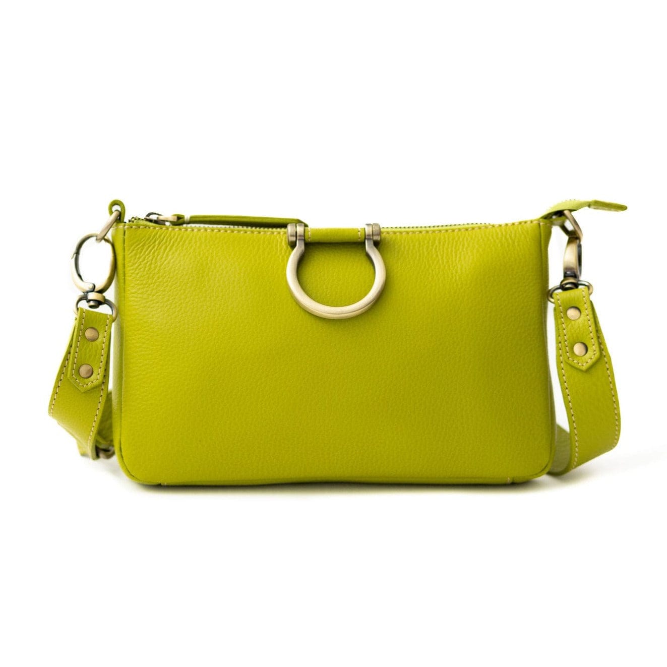 Ada Crossbody - Lime Oil Leather | Sapahn.