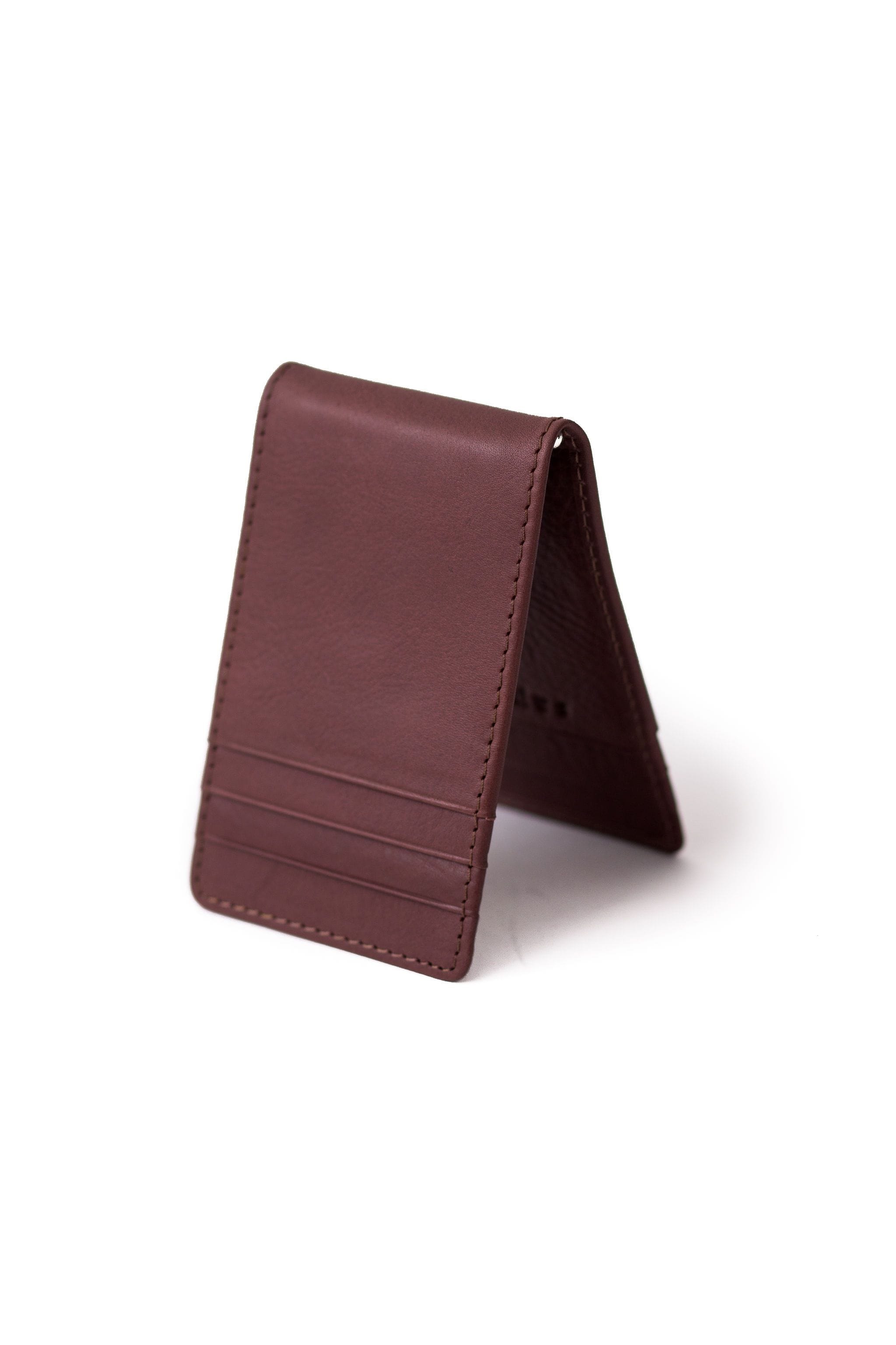 Bohling Money Clip - Dark Brown Oil Leather | Sapahn.