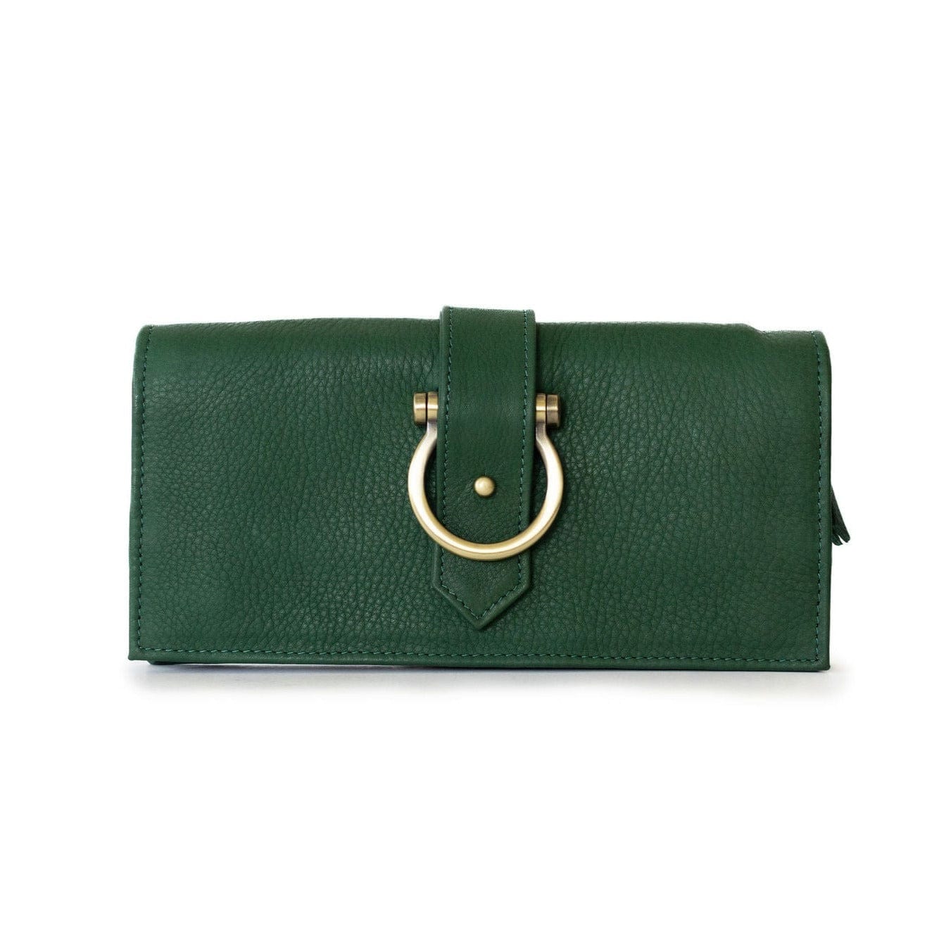 Ciara Crossbody and Wallet - Kelly Green Raw Leather | Sapahn.