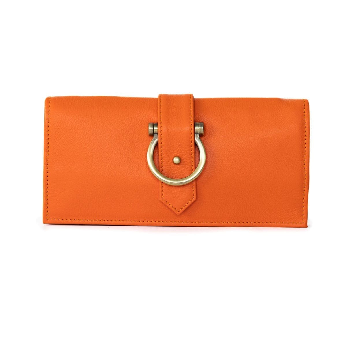 Ciara Crossbody and Wallet - Orange Oil Leather | Sapahn.