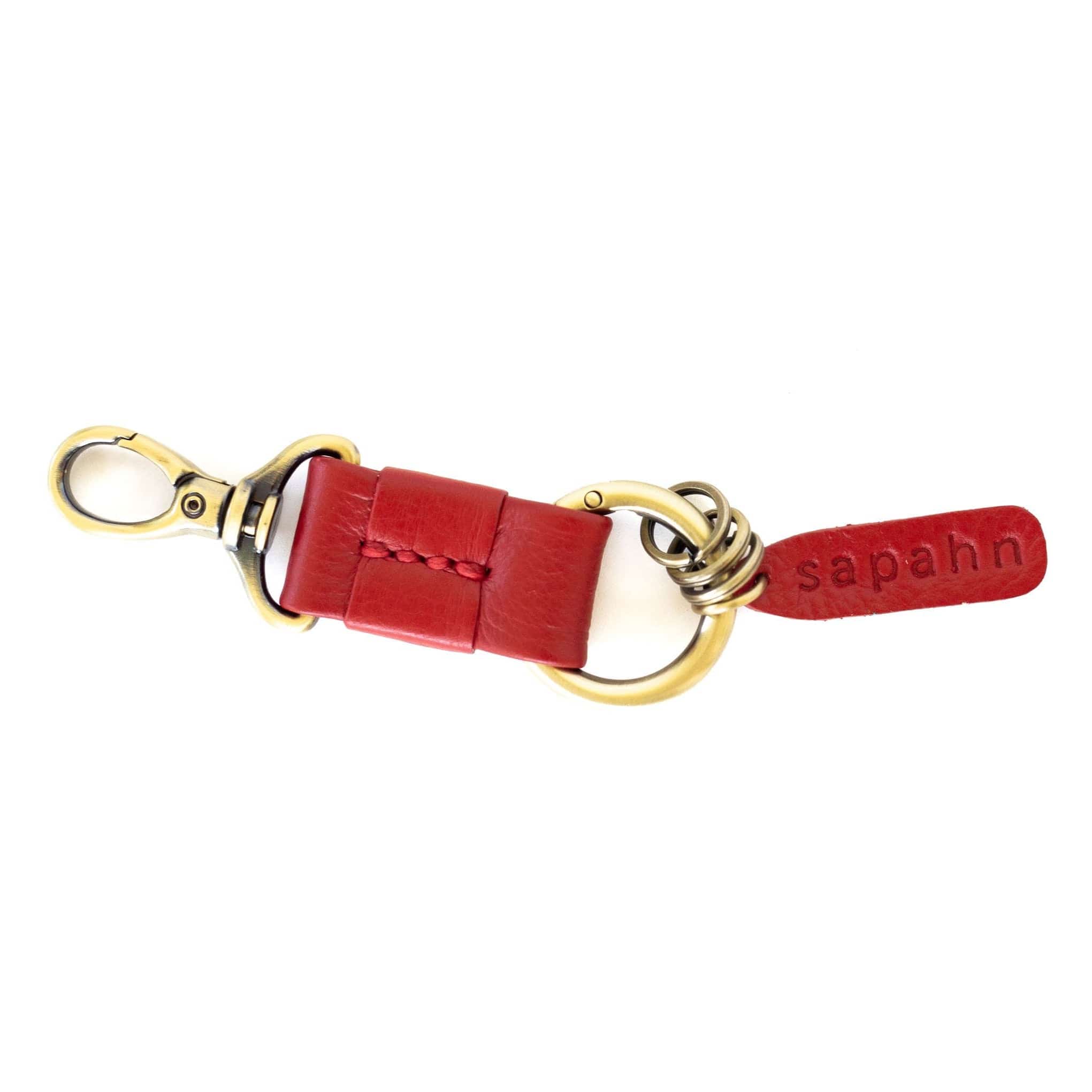 Ella Keychain - Chili Pepper Oil Leather | Sapahn.
