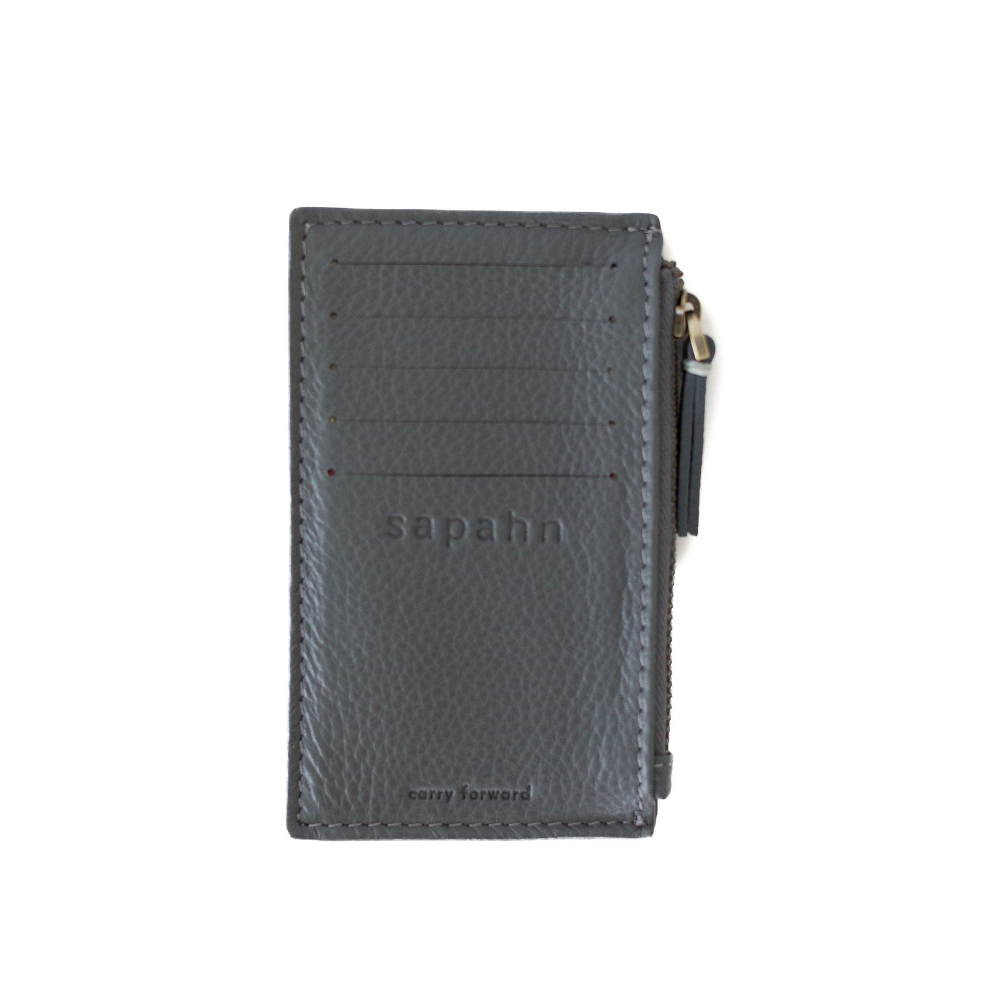 Emma Card Holder - Stone Oil Leather | Sapahn.