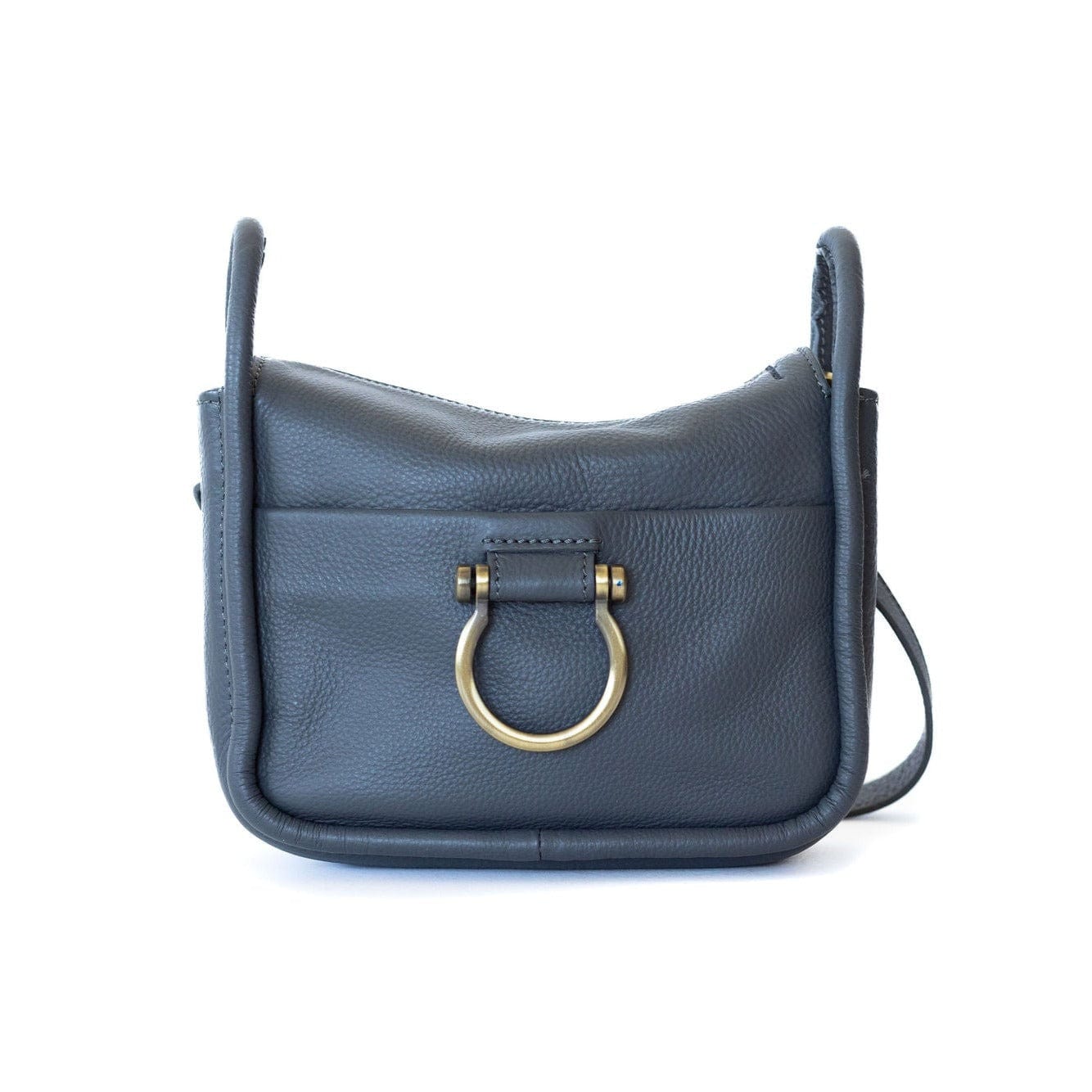 Frida Mini Shoulder Bag - Stone Oil Leather | Sapahn.