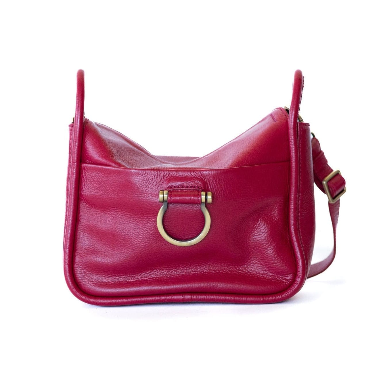 Frida Shoulder Bag - Ruby Pink Oil Leather | Sapahn.