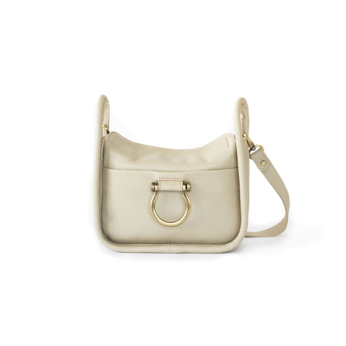 Frida Mini Shoulder Bag - Smoke Oil Leather | Sapahn.
