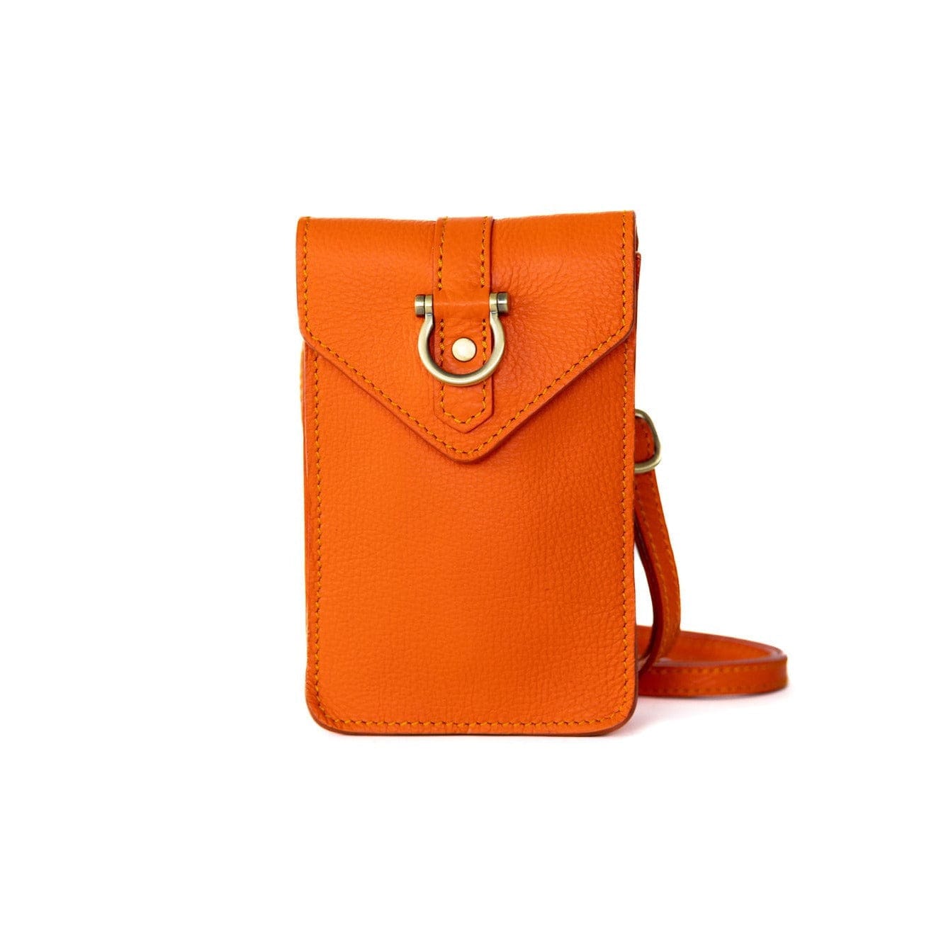 Grace Crossbody - Orange Oil Leather | Sapahn.