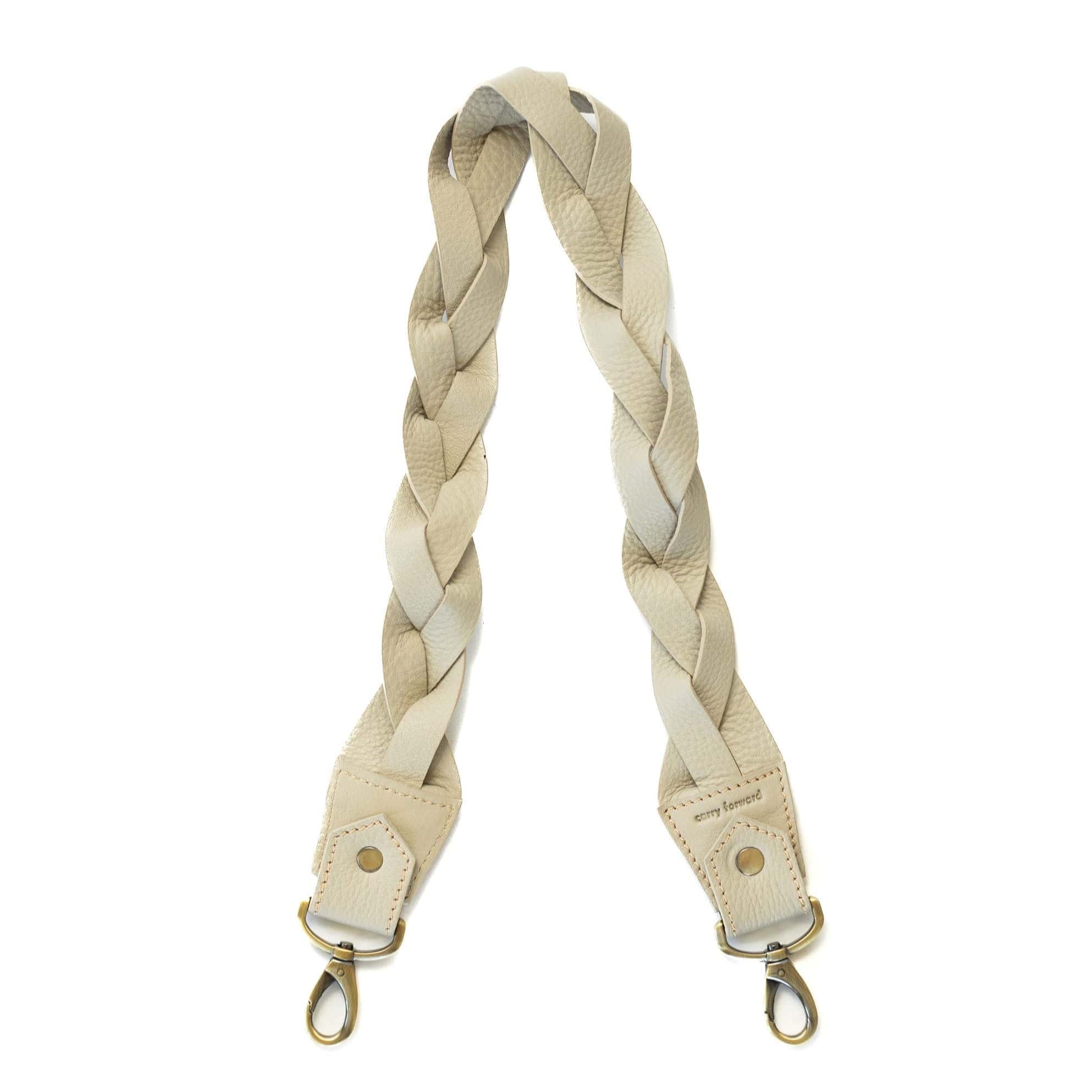 Iris Woven Shoulder Strap - Smoke Oil Leather | Sapahn.
