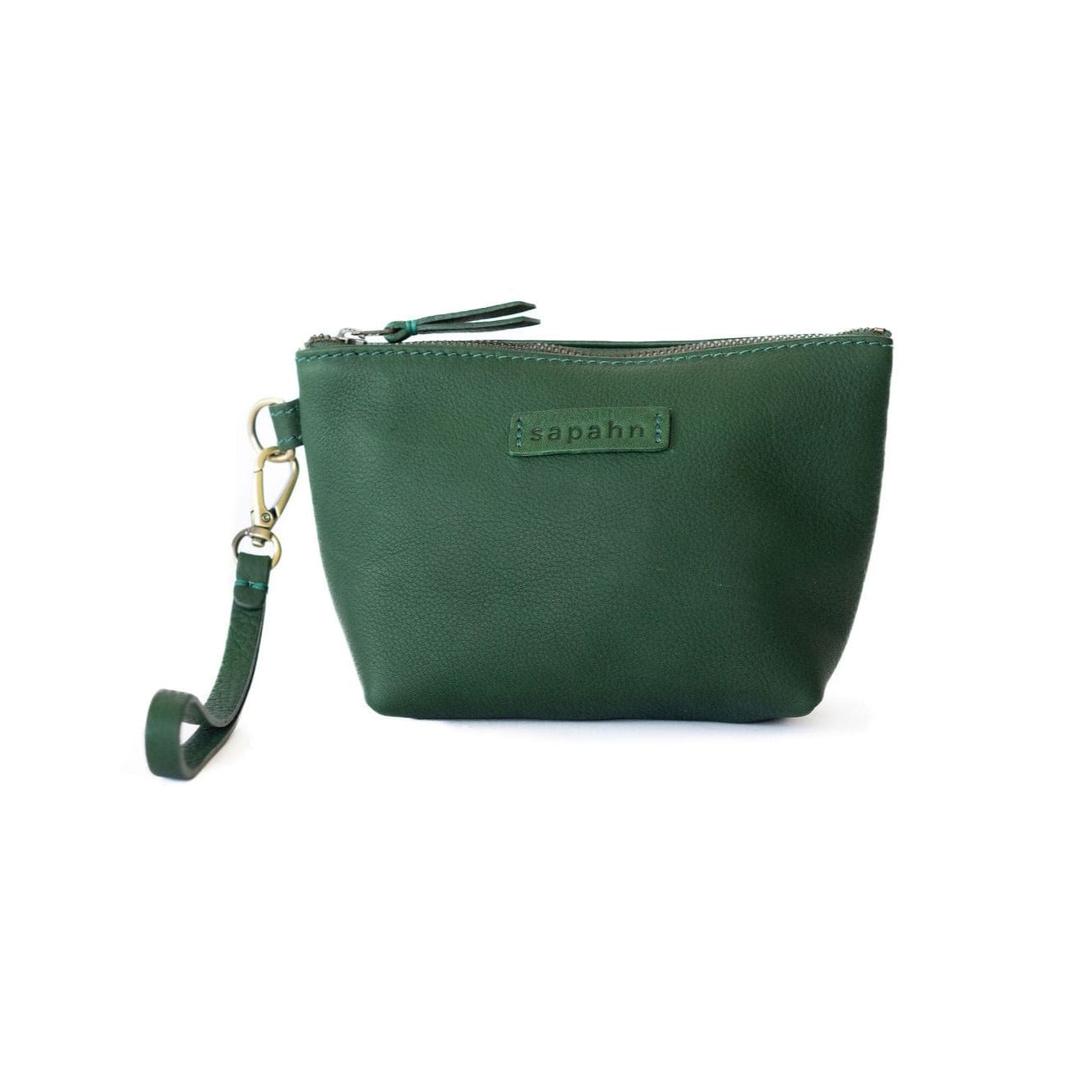 Joslyn Pouch - Kelly Green Raw Leather | Sapahn.