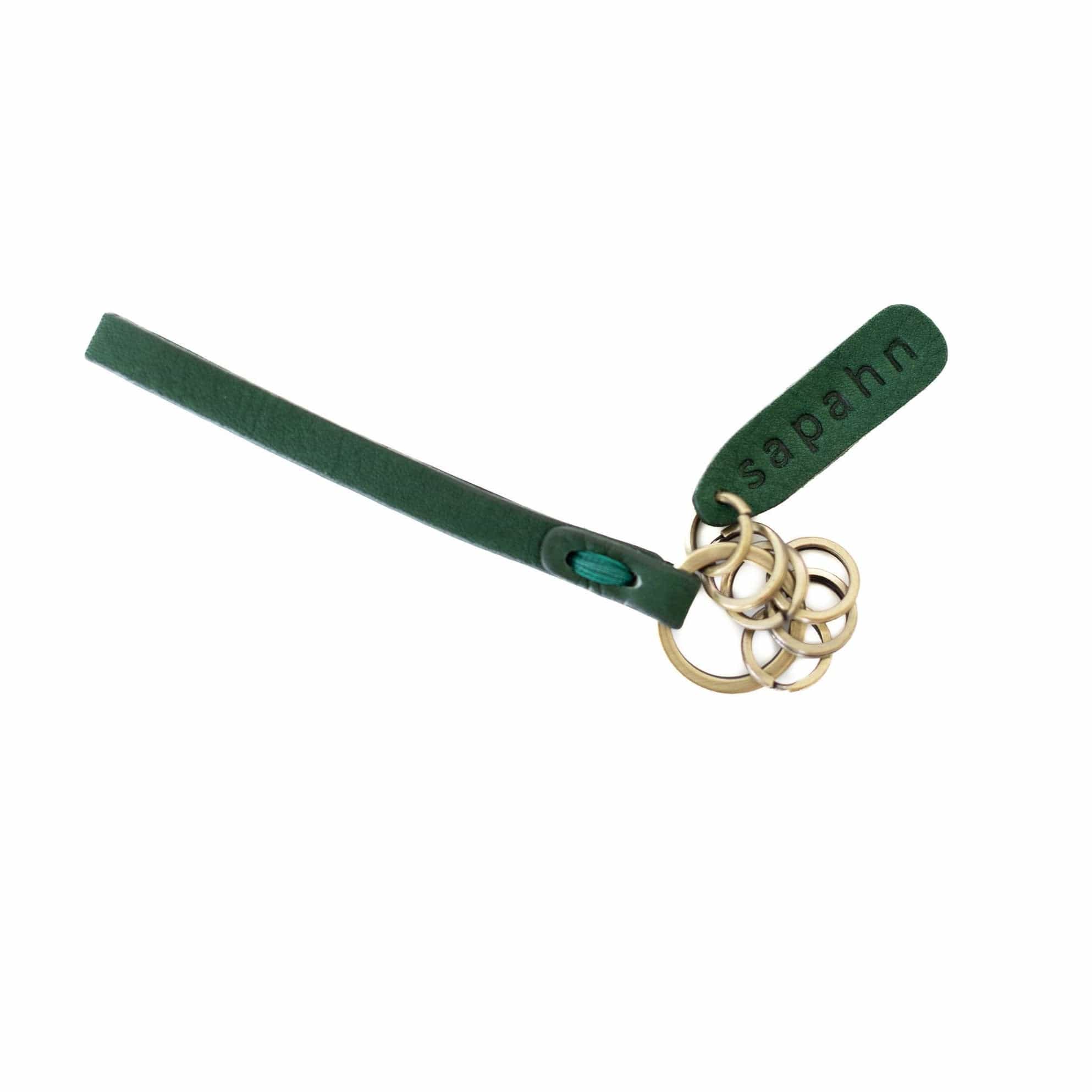 Keychain Loop - Kelly Green Raw Leather | Sapahn.