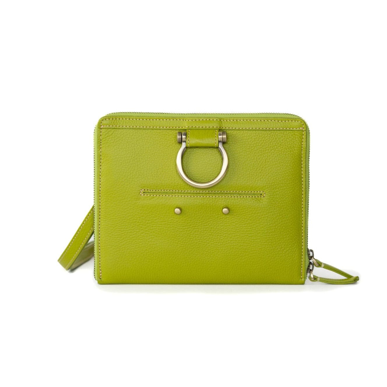M Mini Crossbody - Lime Oil Leather | Sapahn.