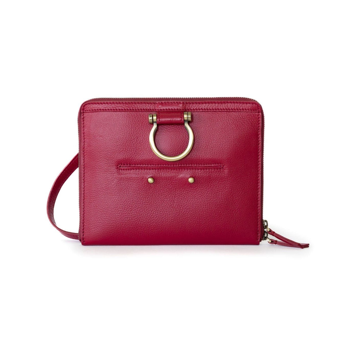 M Mini Crossbody - Ruby Pink Oil Leather | Sapahn.