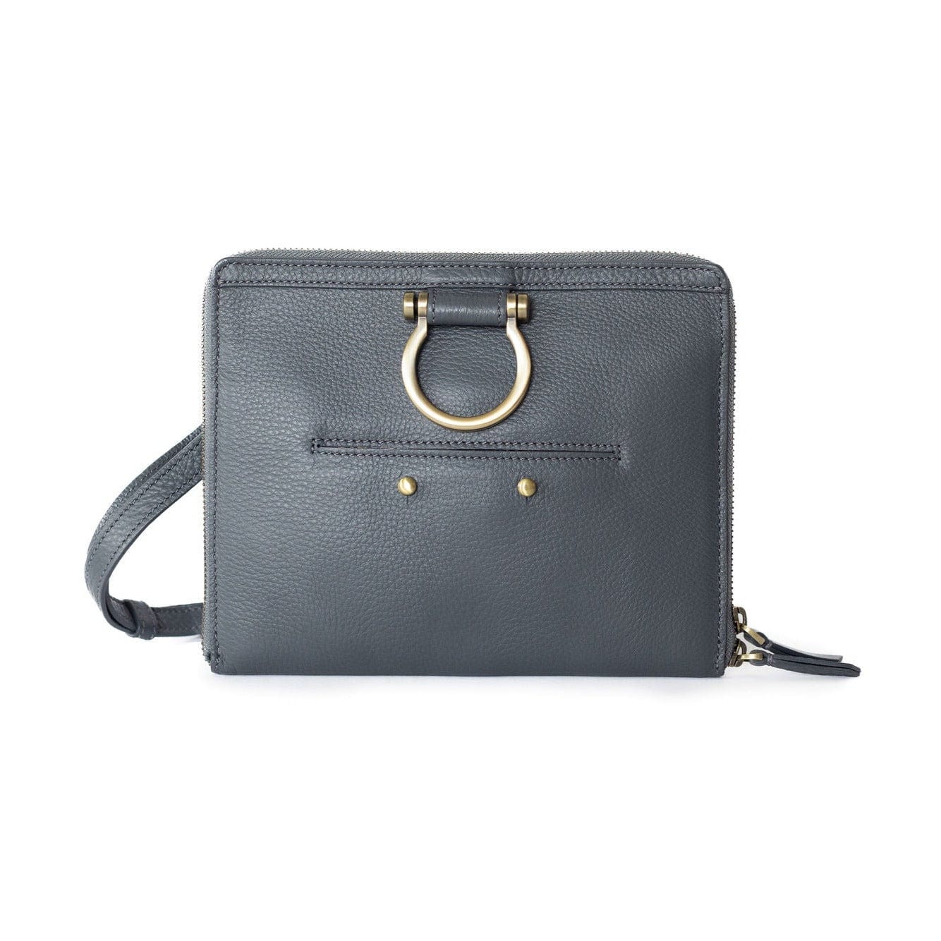 M Mini Crossbody - Stone Oil Leather | Sapahn.