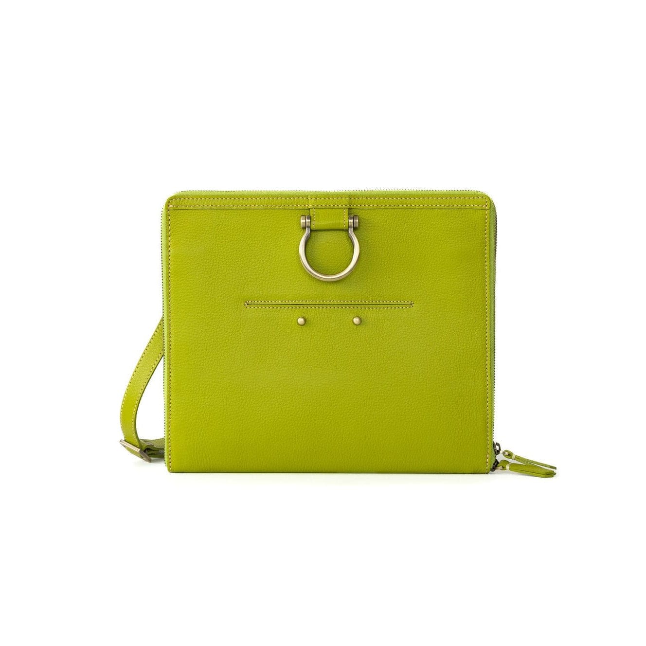 M Crossbody - Lime Oil Leather | Sapahn.