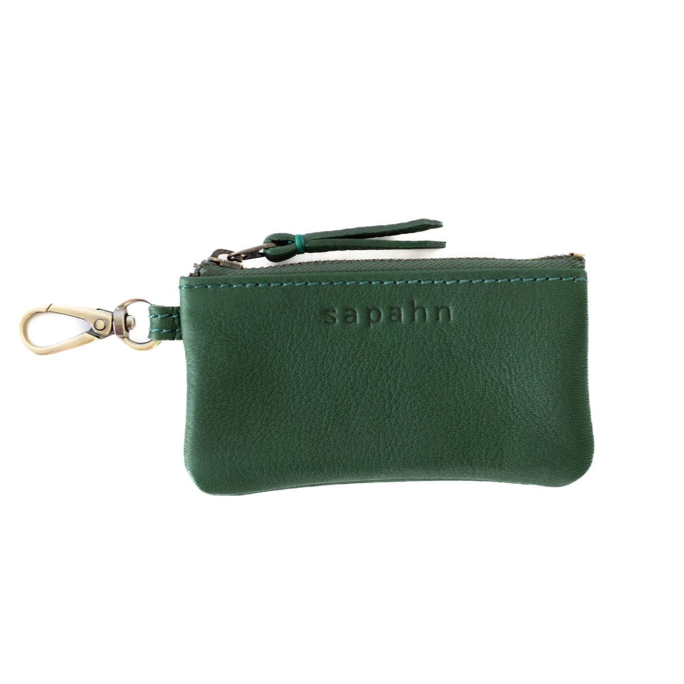 Mildred Card Holder - Kelly Green Raw Leather | Sapahn.