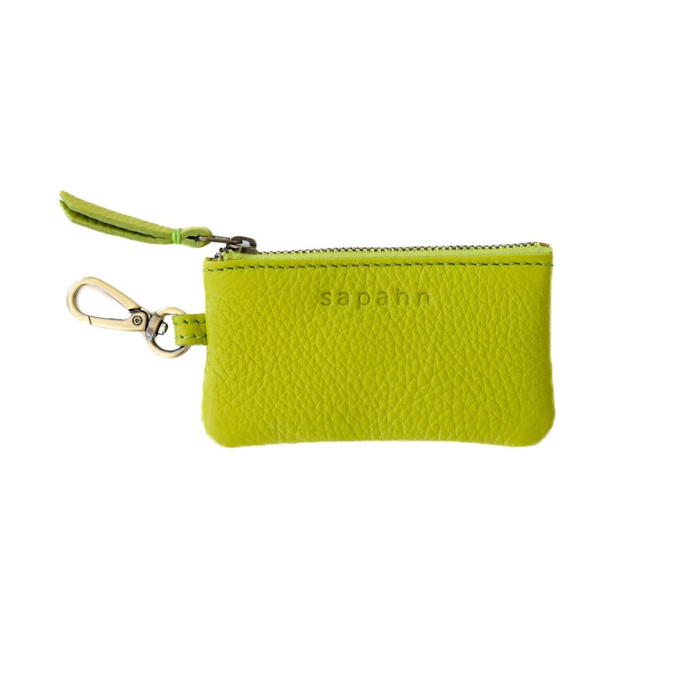 Mildred Card Holder - Lime Oil Leather | Sapahn.