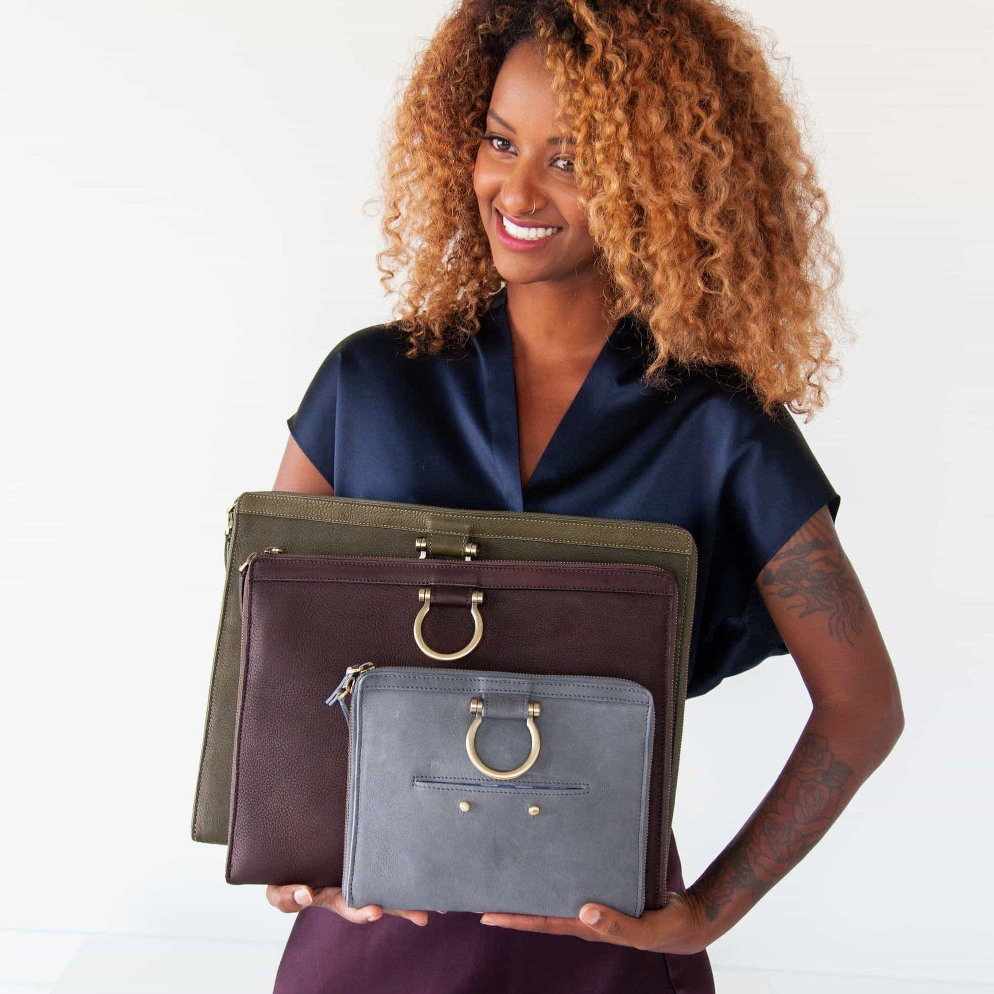The minimalist M leather crossbody bags come in a variety of sizes because it’s a brand favorite year after year.
