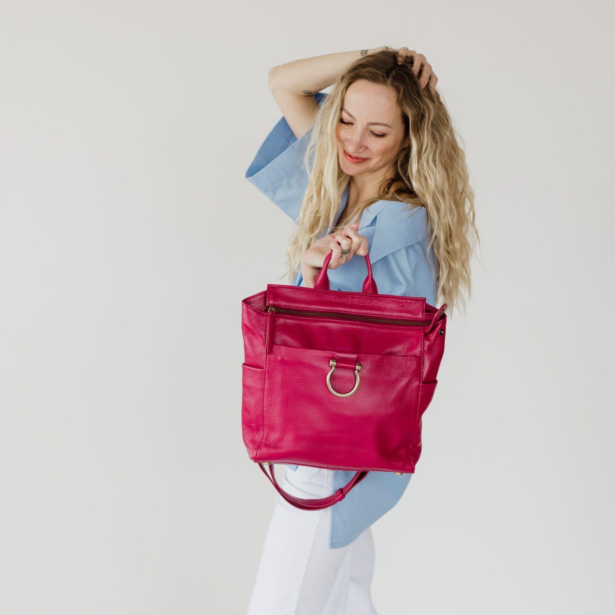 Natasha Mini Convertible Backpack and Crossbody Bag - | Sapahn.