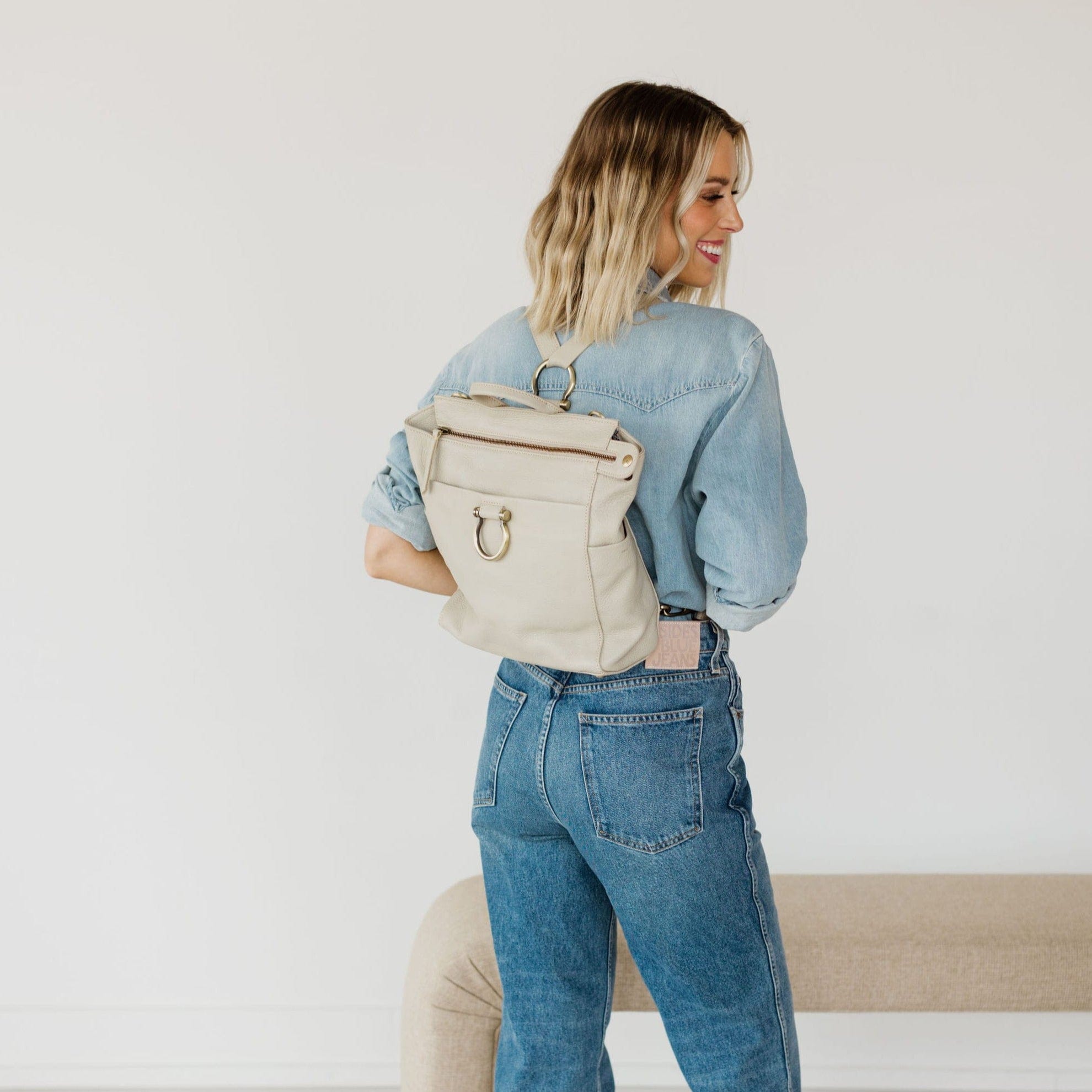 Natasha Mini Convertible Backpack and Crossbody Bag - | Sapahn.