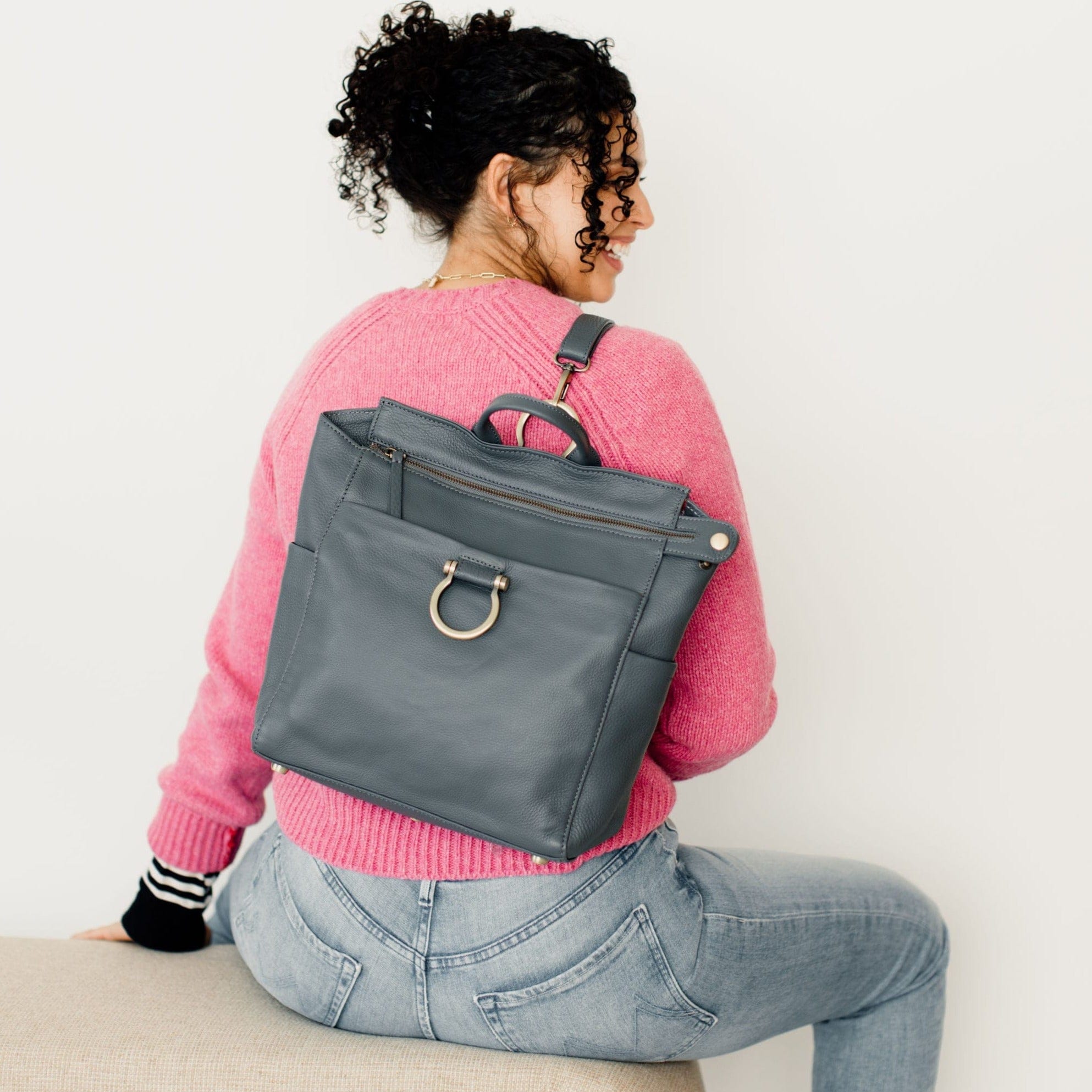Natasha Mini Convertible Backpack and Crossbody Bag - | Sapahn.