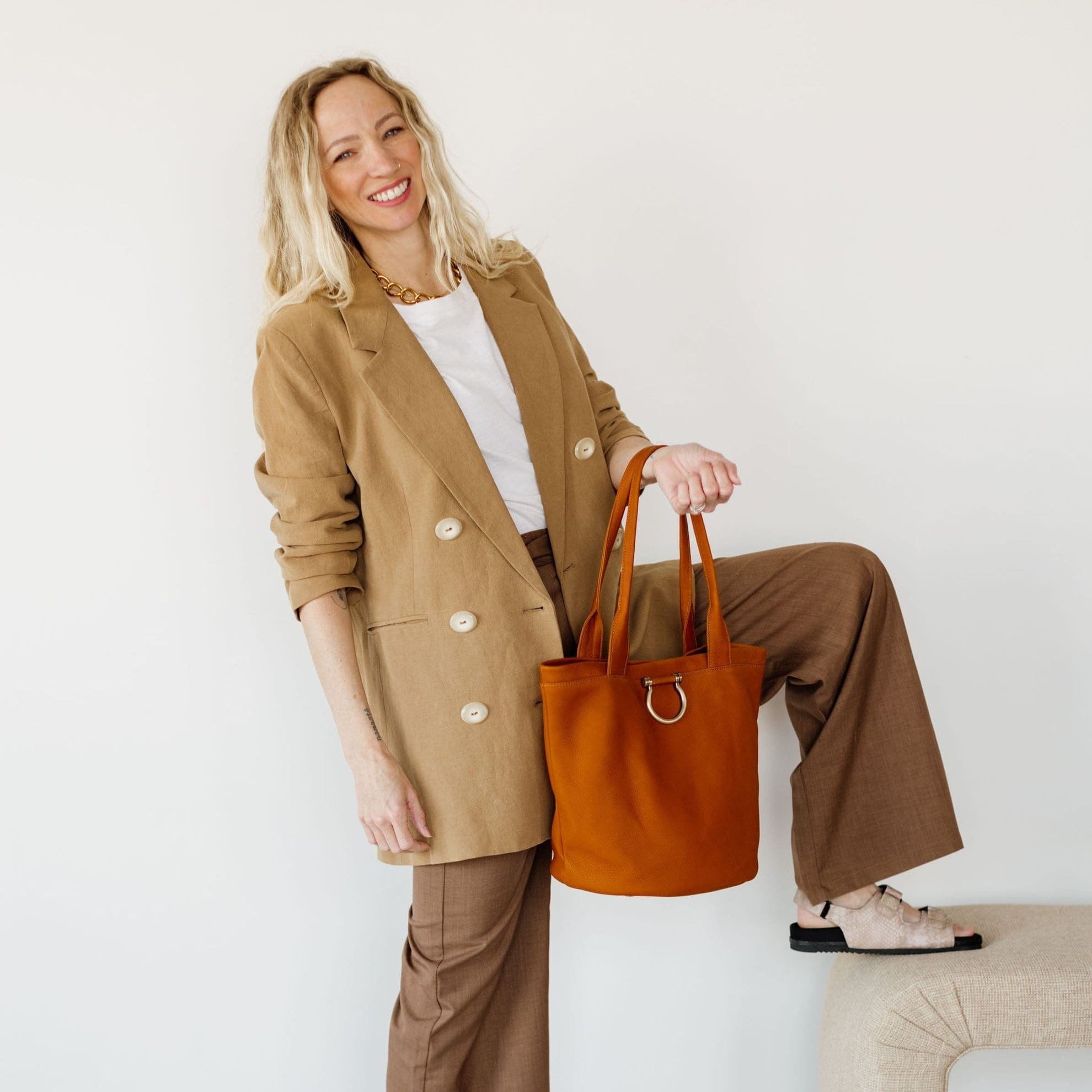 Nettie Shopper Tote - | Sapahn.