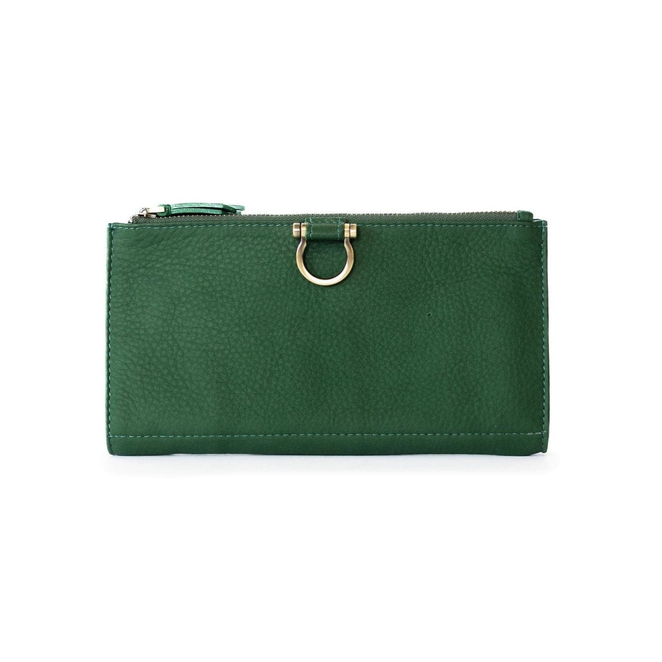 Parker Deluxe Wristlet - Kelly Green Raw Leather | Sapahn.