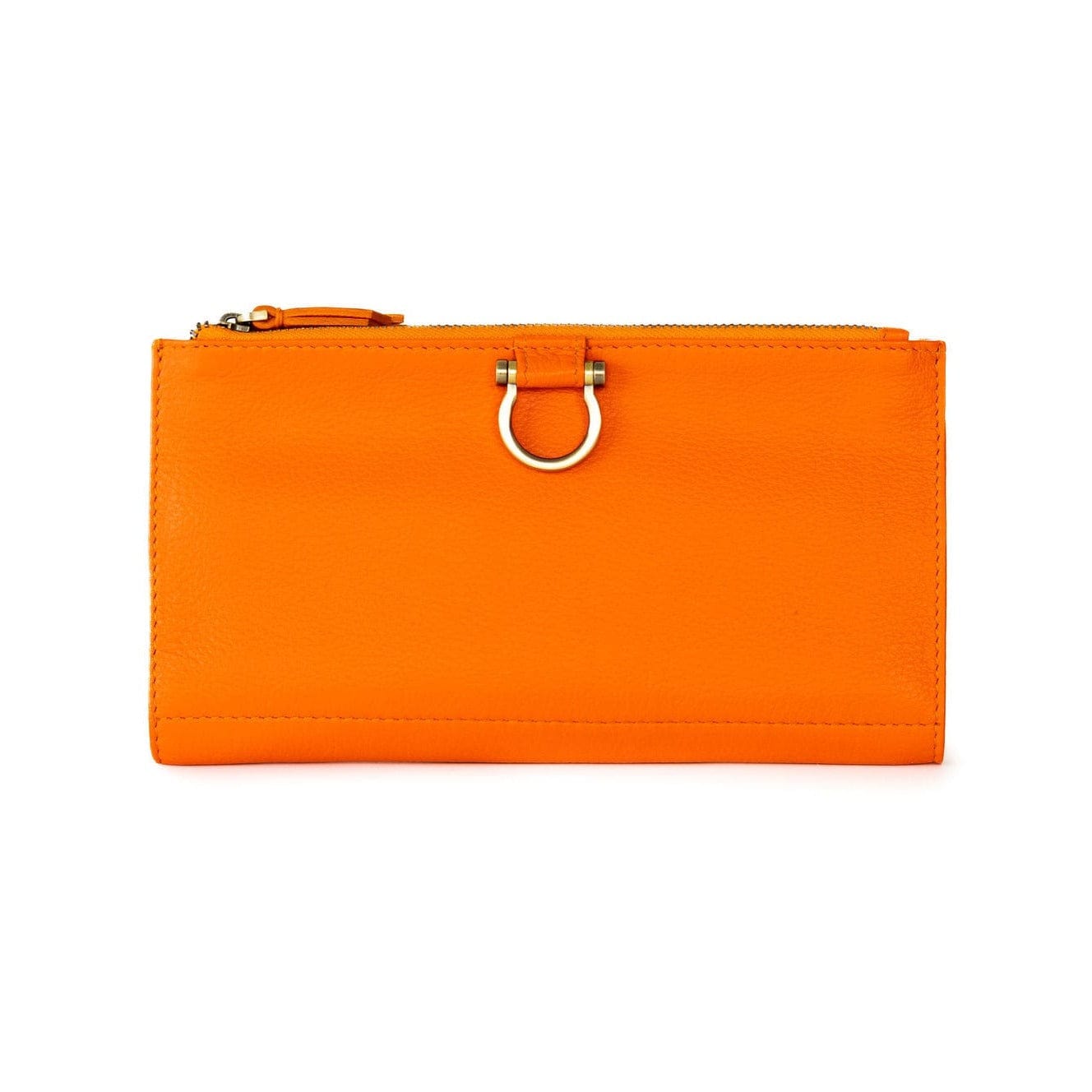 Parker Deluxe Wristlet - Orange Oil Leather | Sapahn.