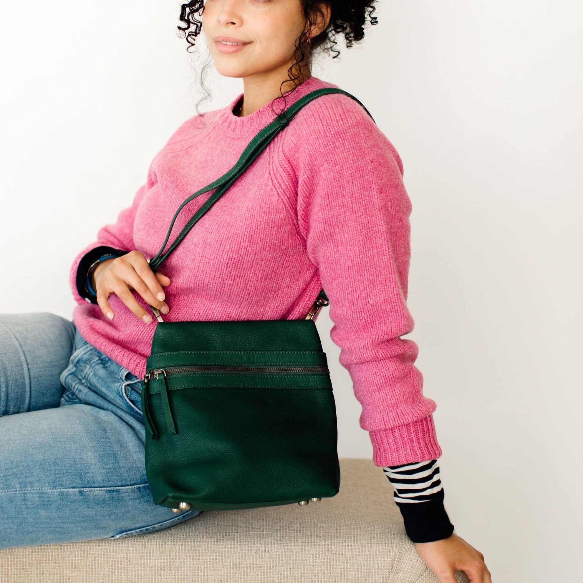 Pepper Convertible Backpack and Crossbody Bag - | Sapahn.