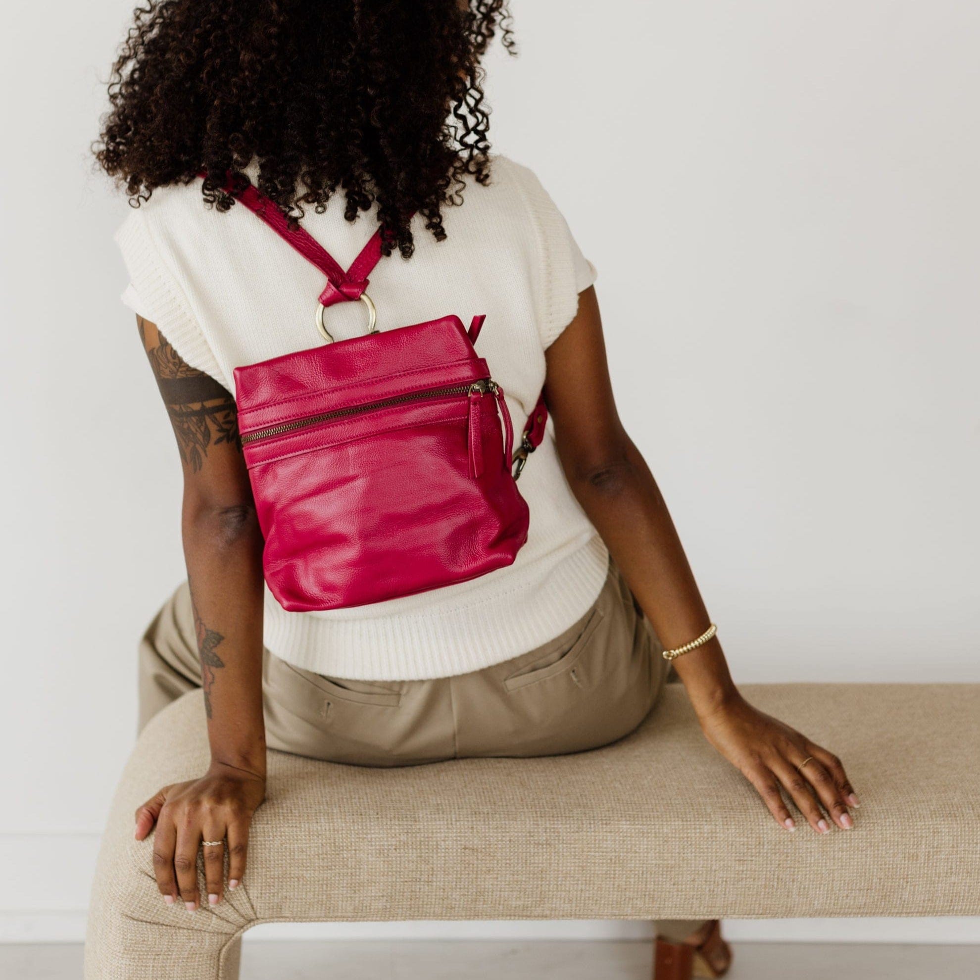Pepper Convertible Backpack and Crossbody Bag - | Sapahn.