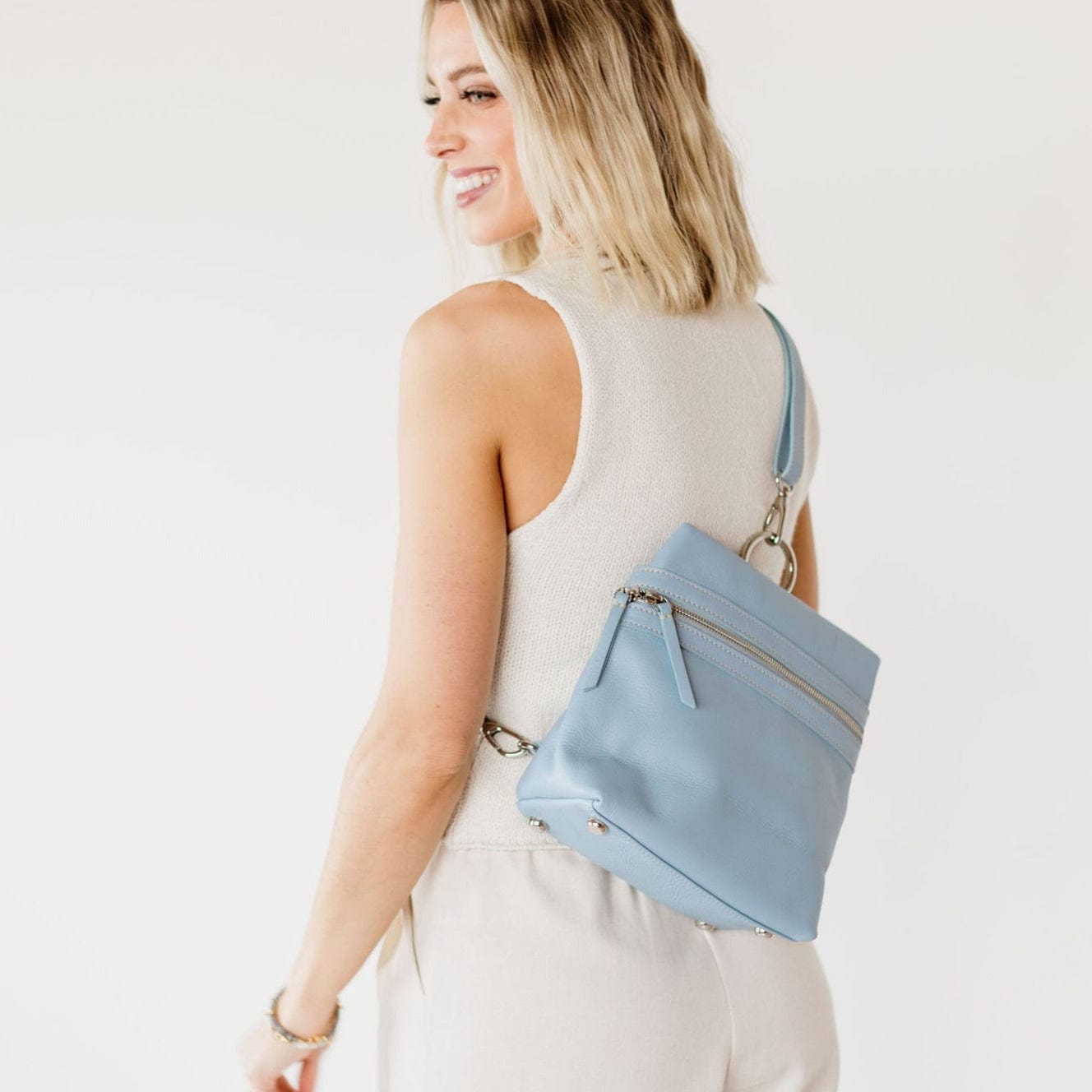 Pepper Convertible Backpack and Crossbody Bag - | Sapahn.