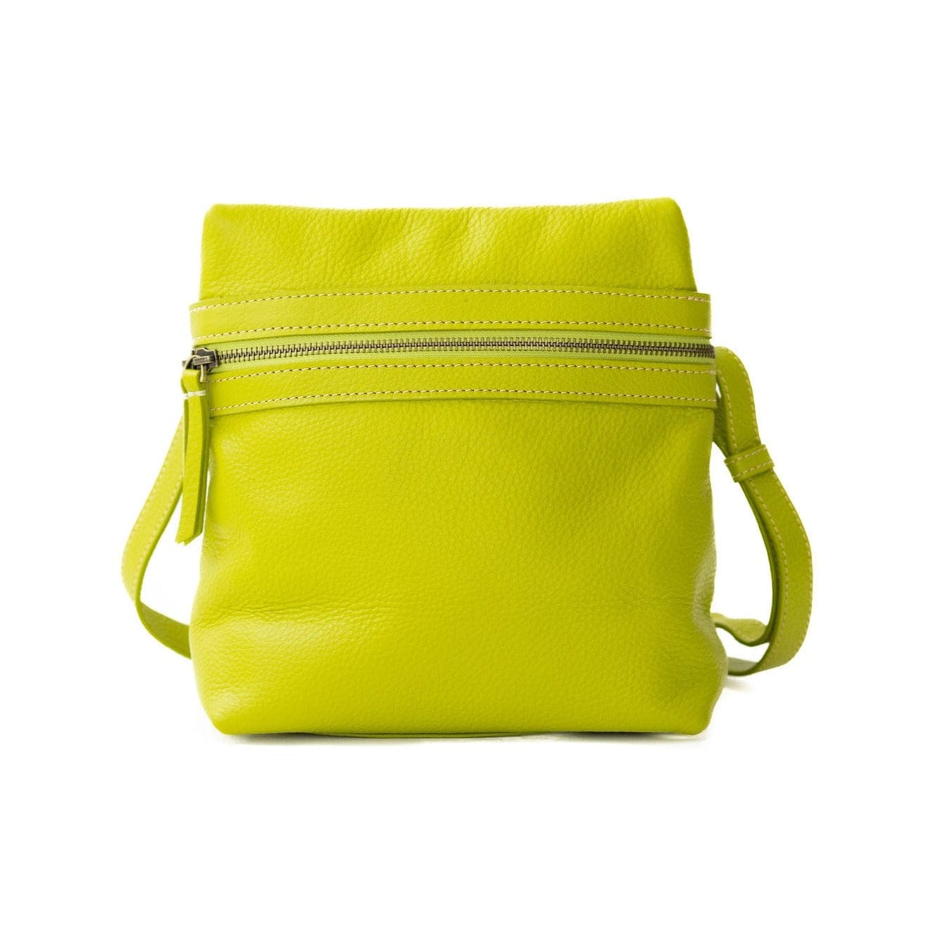 Pepper Convertible Backpack and Crossbody Bag - Lime Oil Leather | Sapahn.
