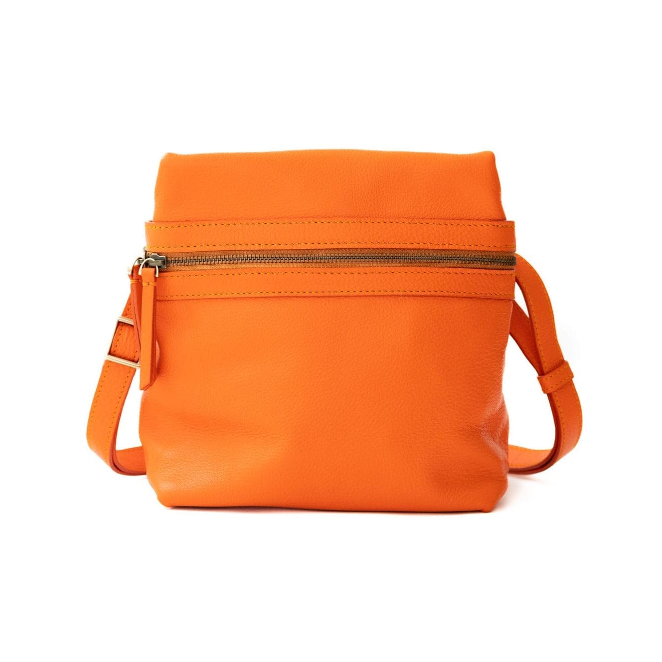 Pepper Convertible Backpack and Crossbody Bag - Orange Oil Leather | Sapahn.