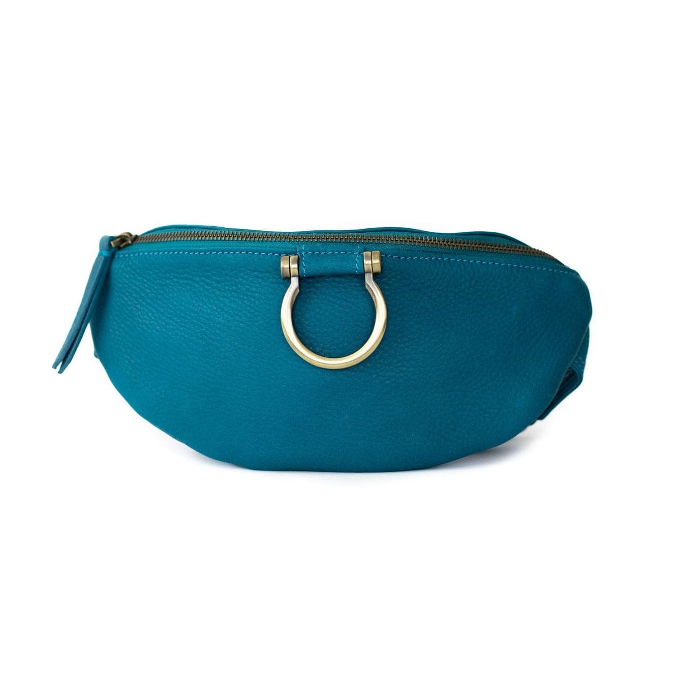 Poole Belt Bag - Turquoise Raw Leather | Sapahn.