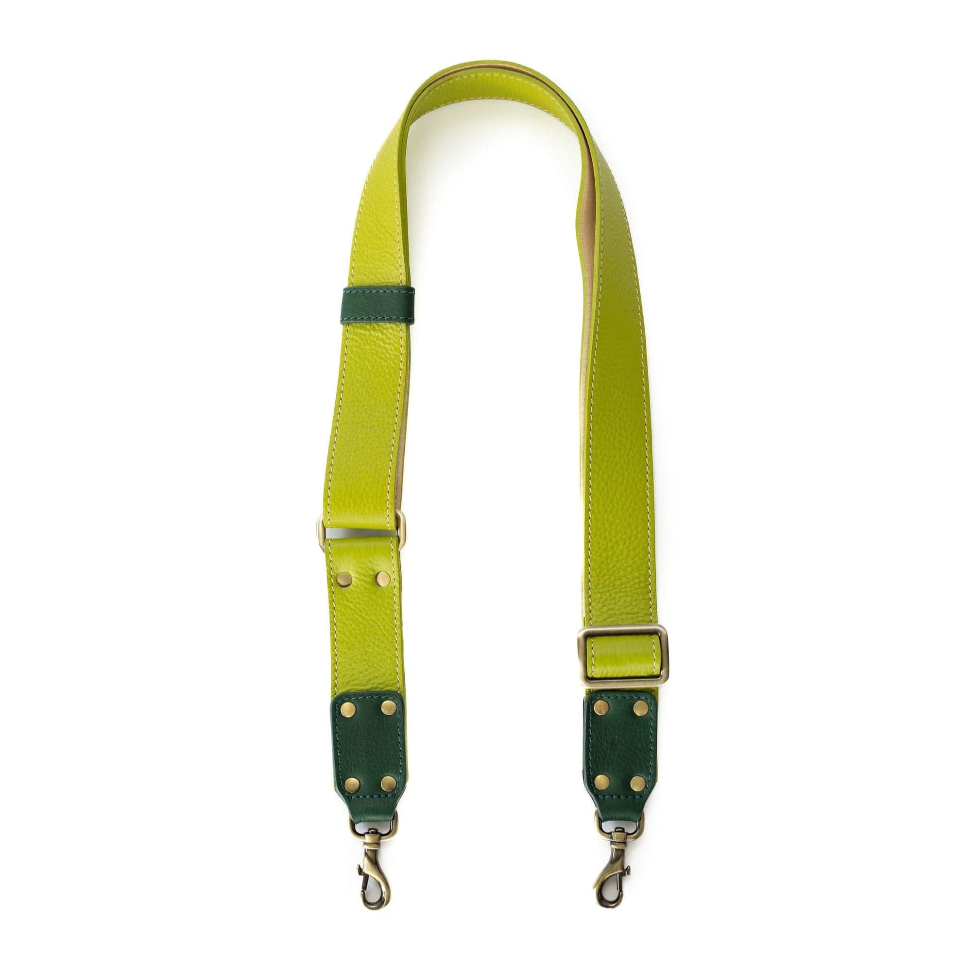 Rheta Bag Strap - Lime Kelly Green Oil Leather | Sapahn.
