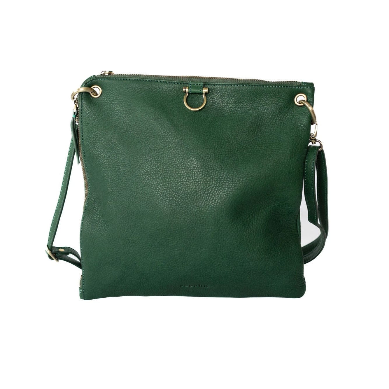 Rin Crossbody - Kelly Green Raw Leather | Sapahn.