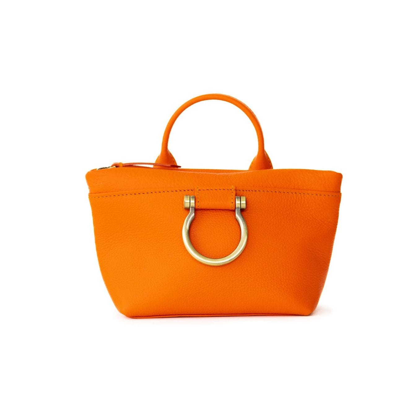 Roger Mini Crossbody - Orange Oil Leather | Sapahn.