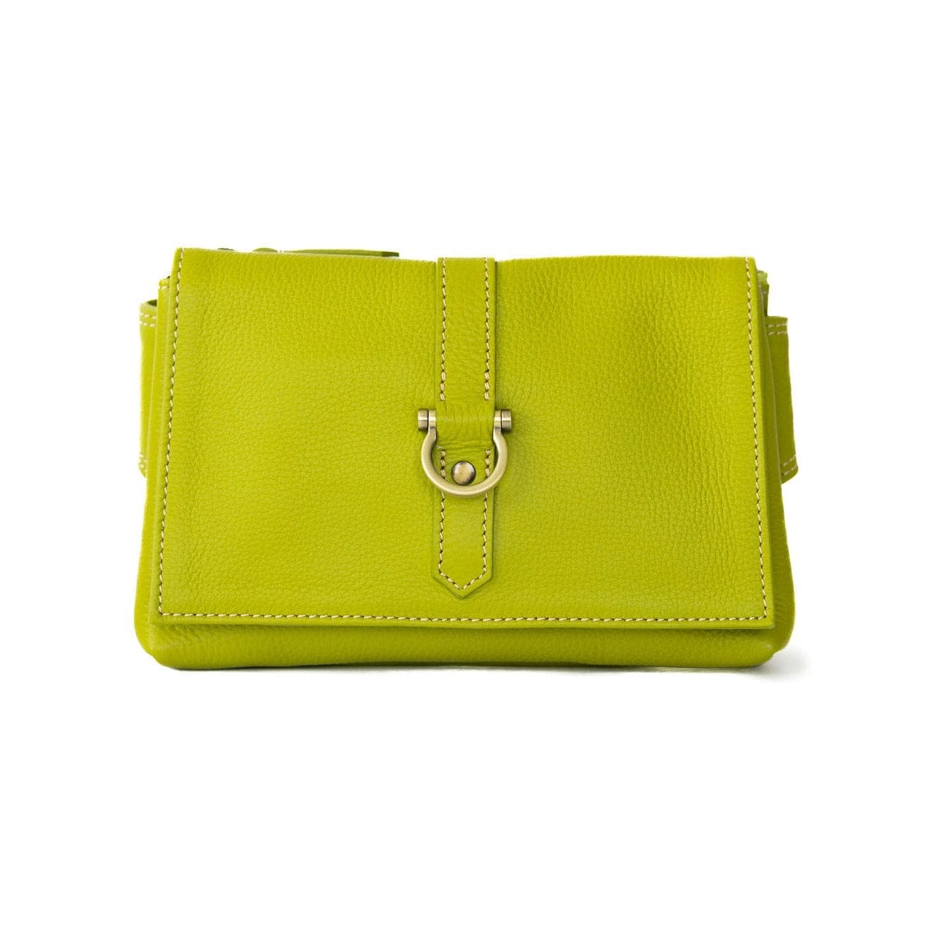 Sarah Ann Crossbody Belt Bag - Lime Oil Leather | Sapahn.