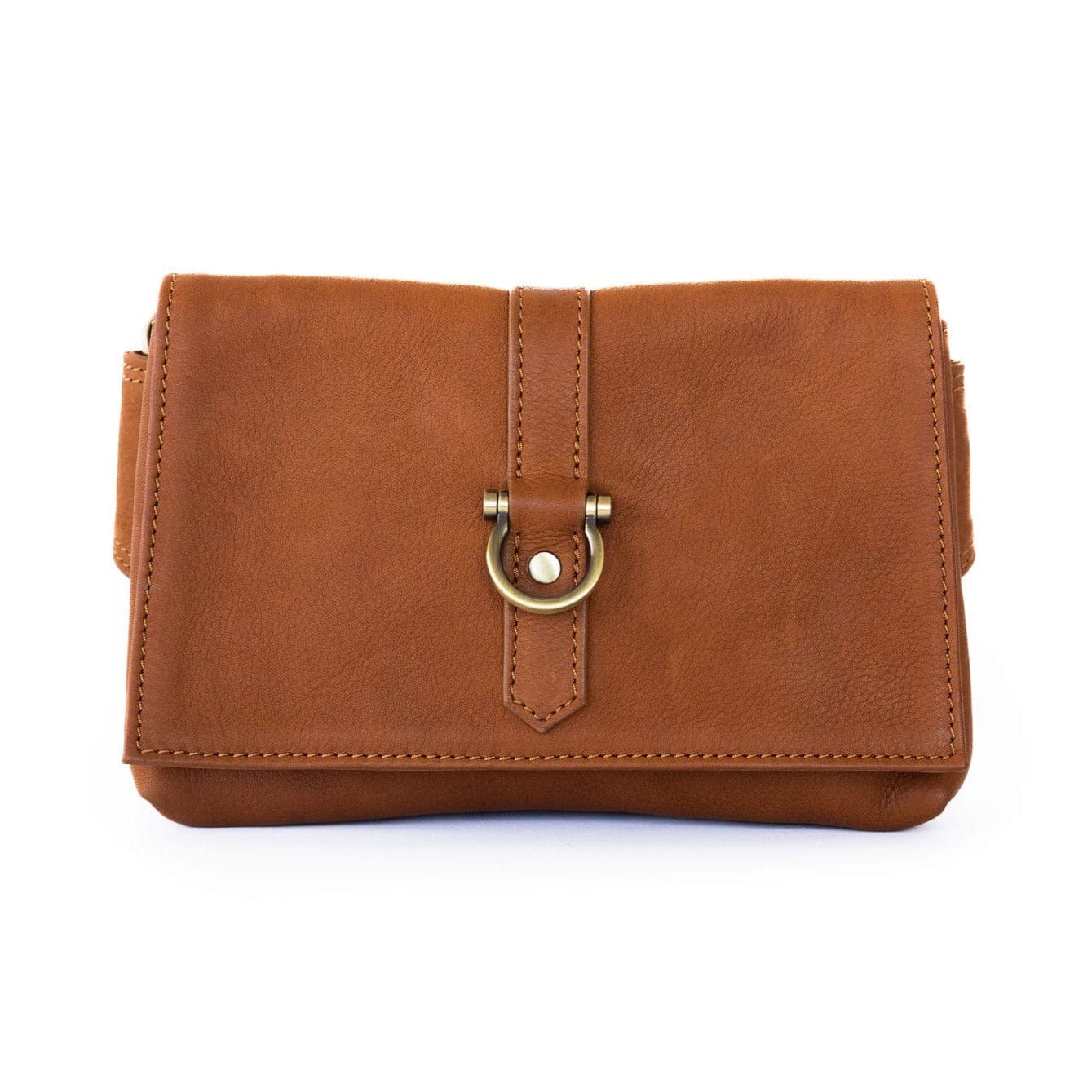 Sarah Ann Crossbody Belt Bag - Whisky Raw Leather | Sapahn.