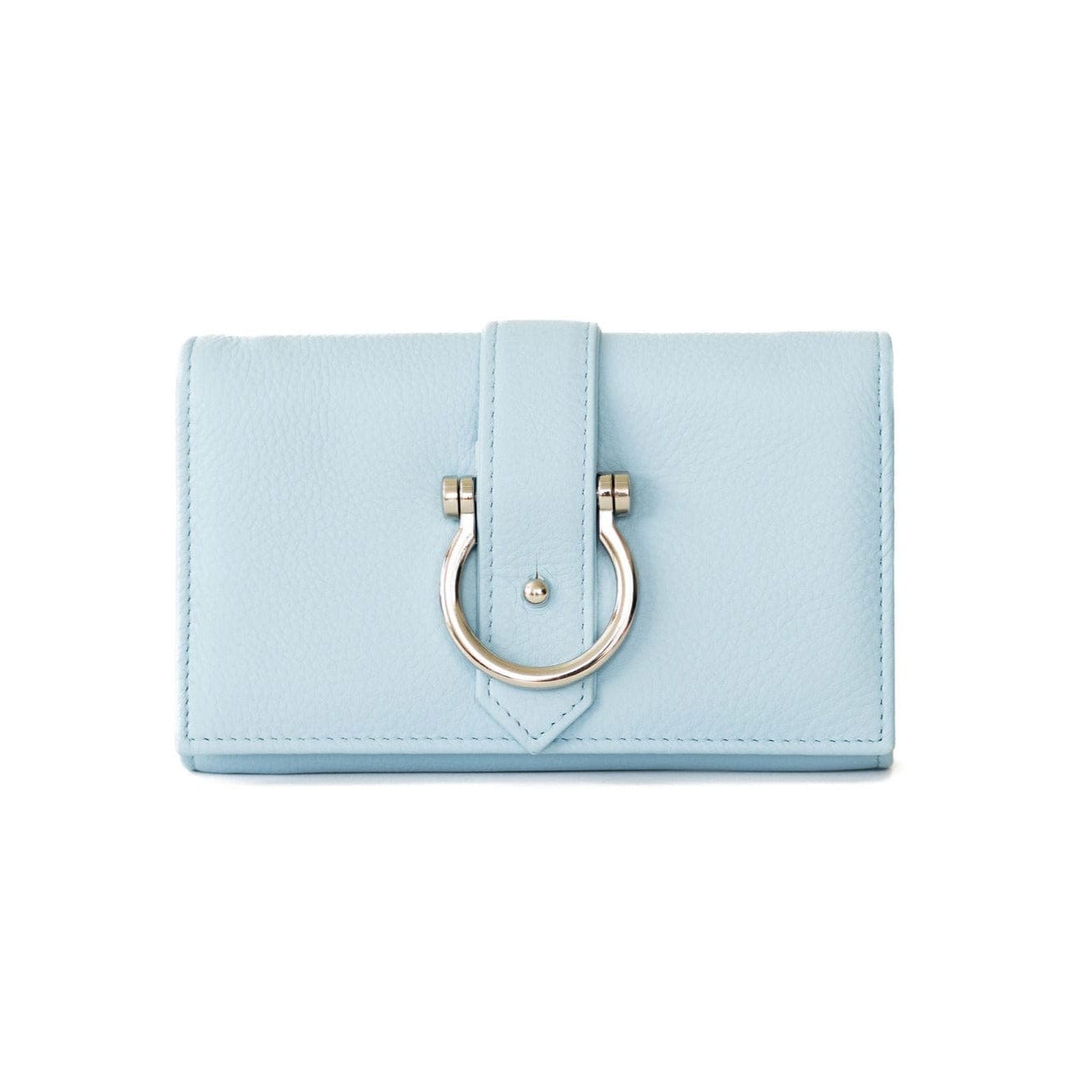 Retired Staney Crossbody - Silver Sky Blue Oil Leather | Sapahn.