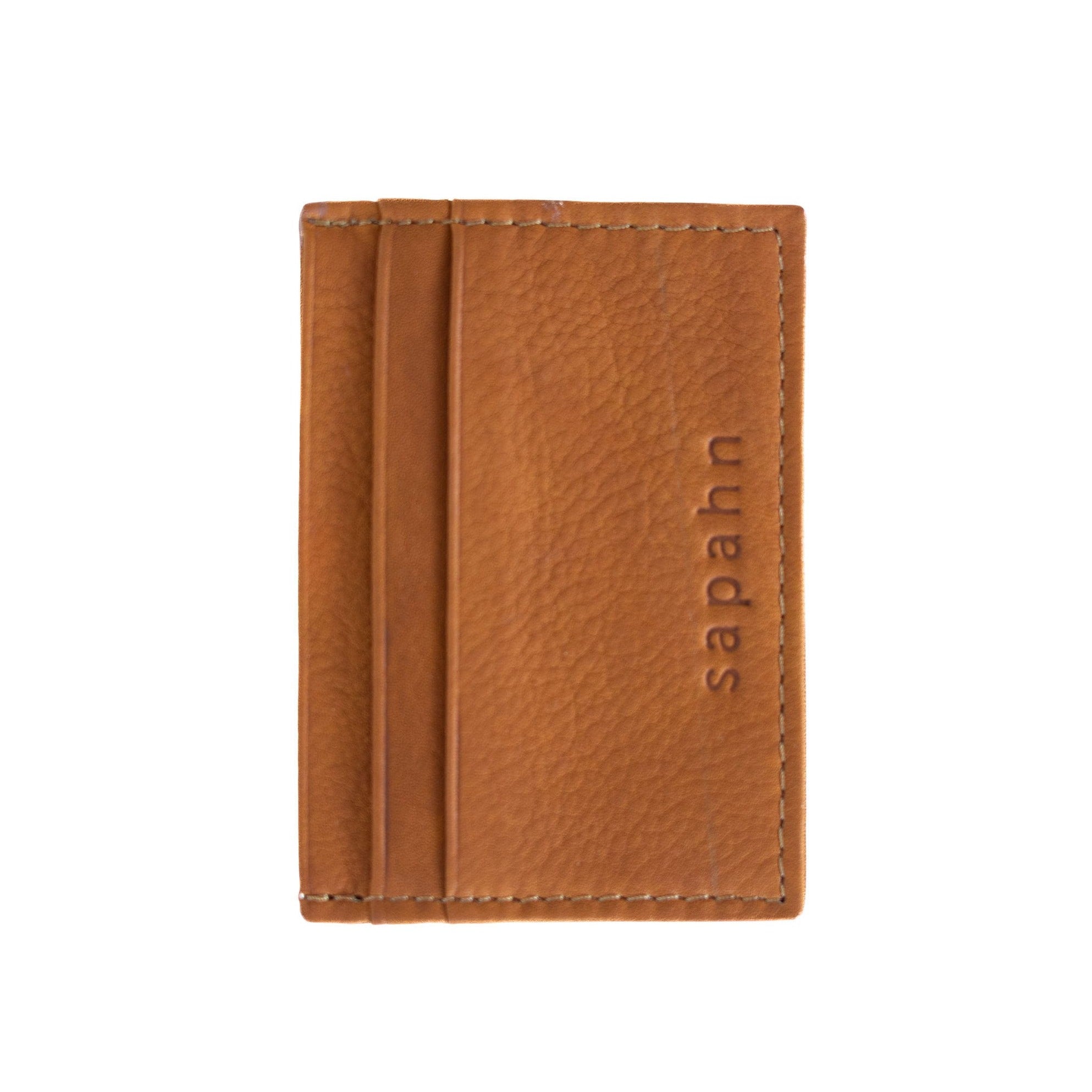 Steph Card Holder - Whisky Raw Leather | Sapahn.