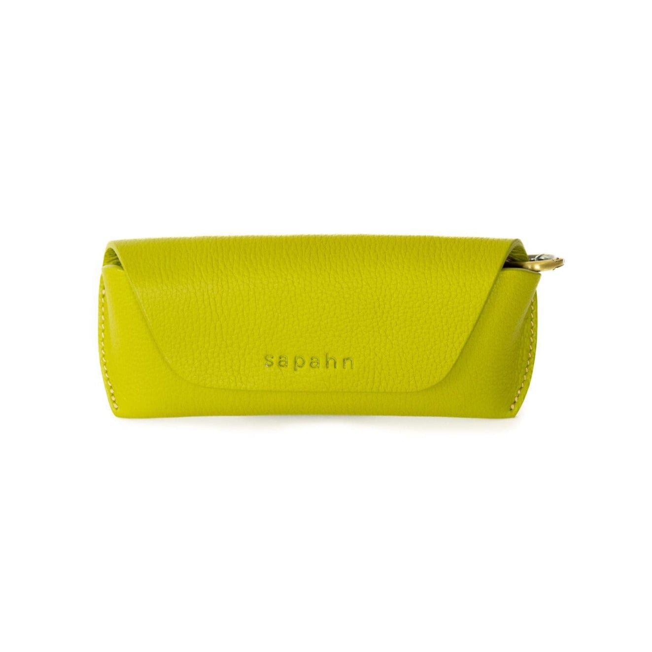 Susette Sunglass Case - Lime Oil Leather | Sapahn.