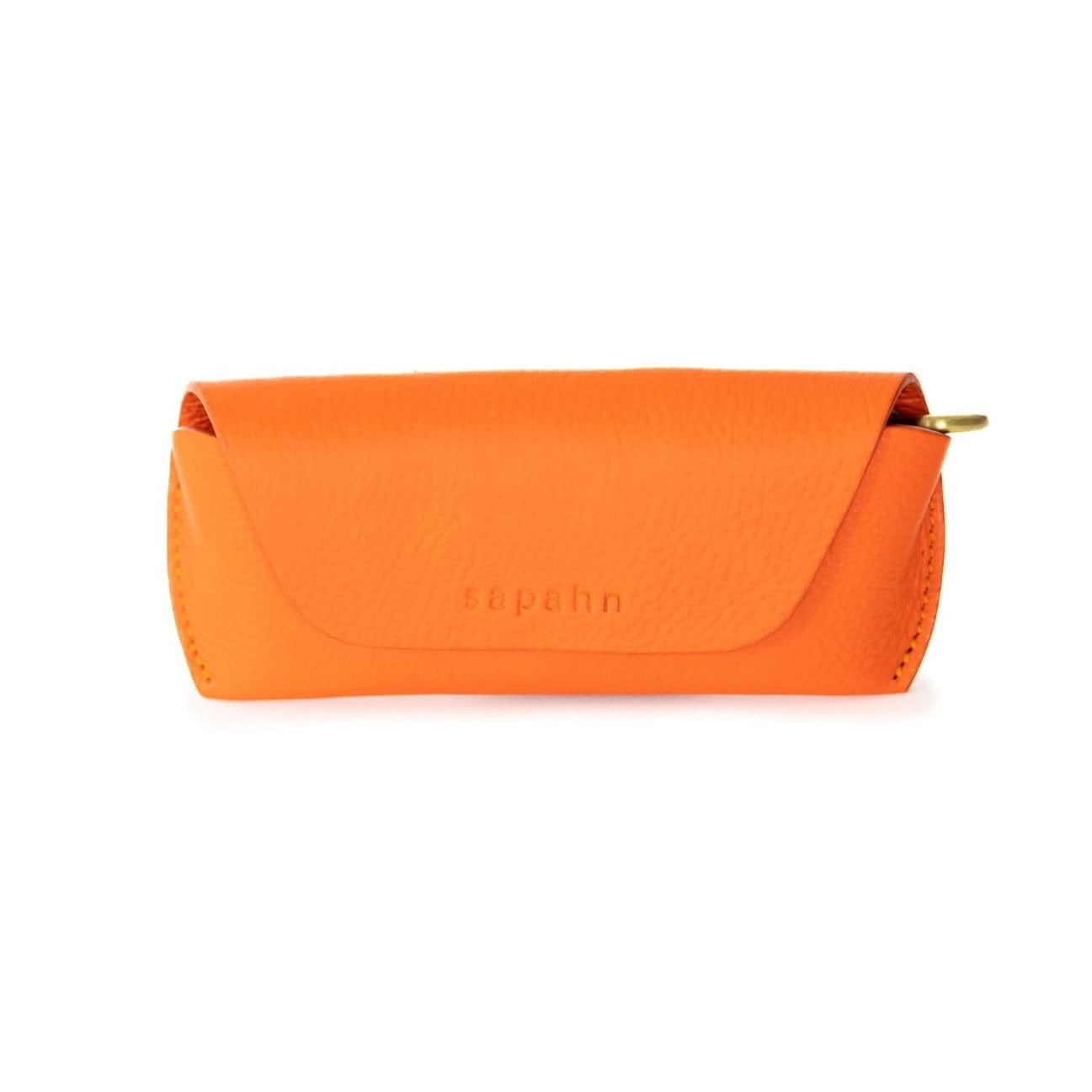 Susette Sunglass Case - Orange Oil Leather | Sapahn.